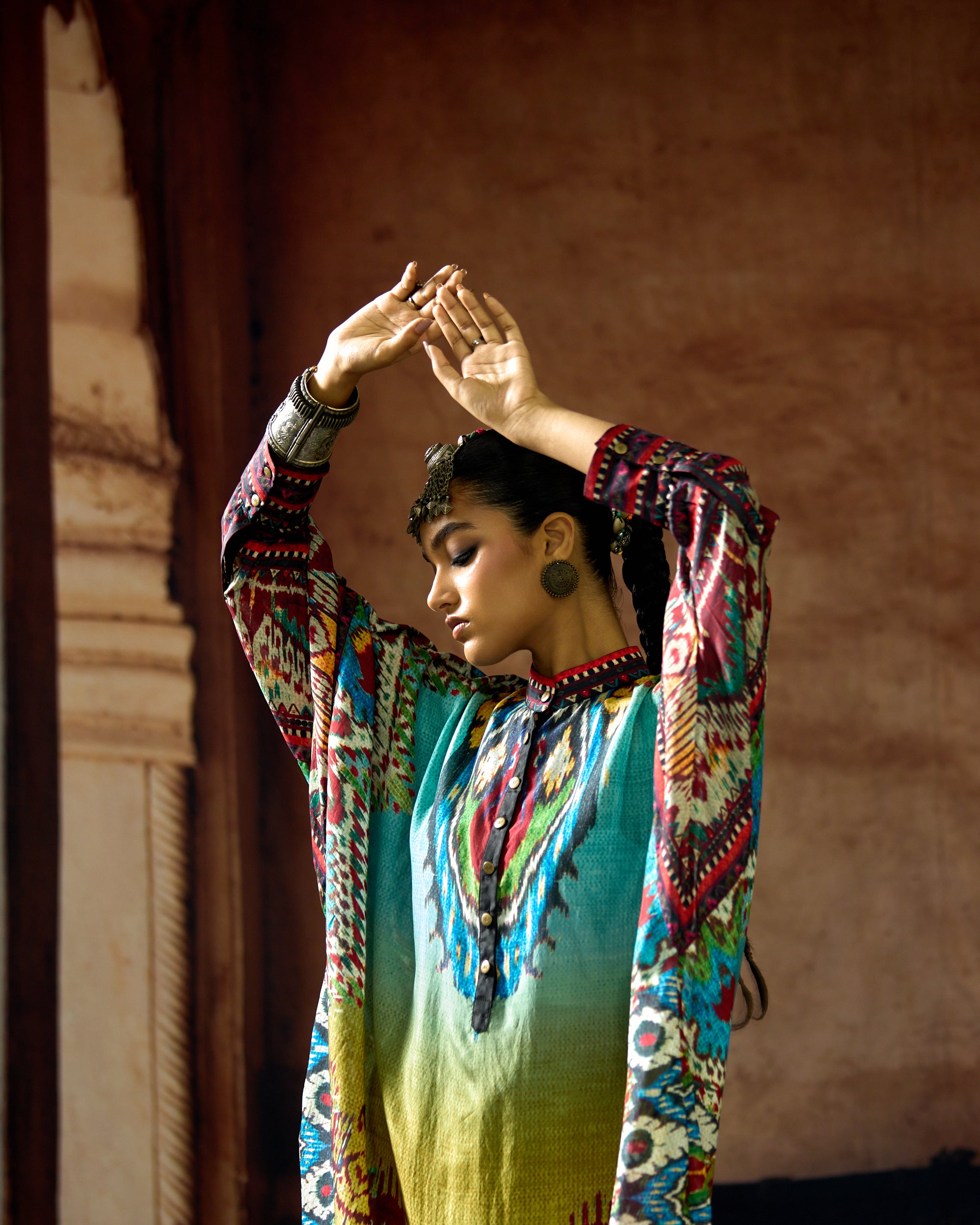 Kasbah : Mabel - Aqua/Lime