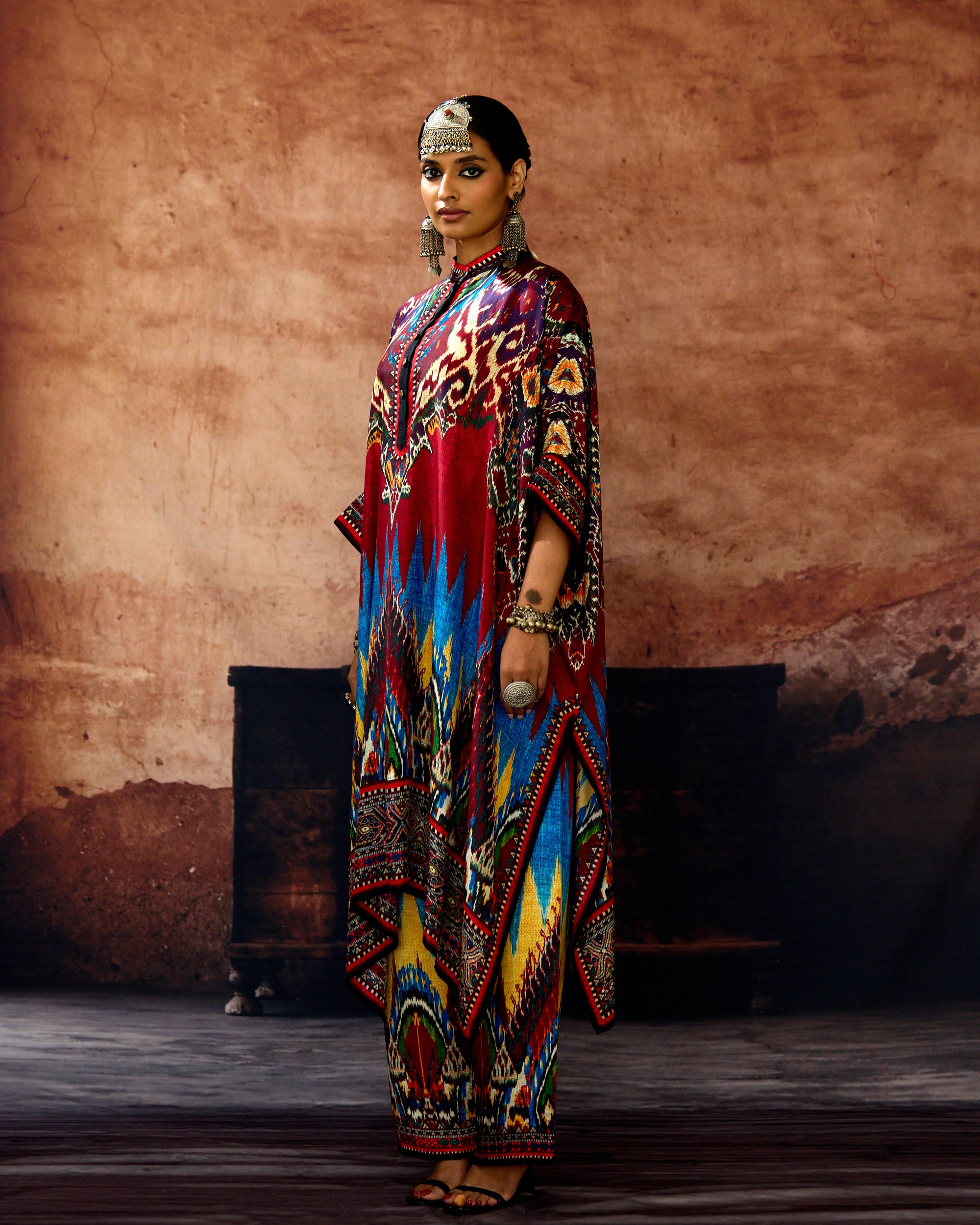 Kasbah : Chantelle 42" - Blue/Maroon