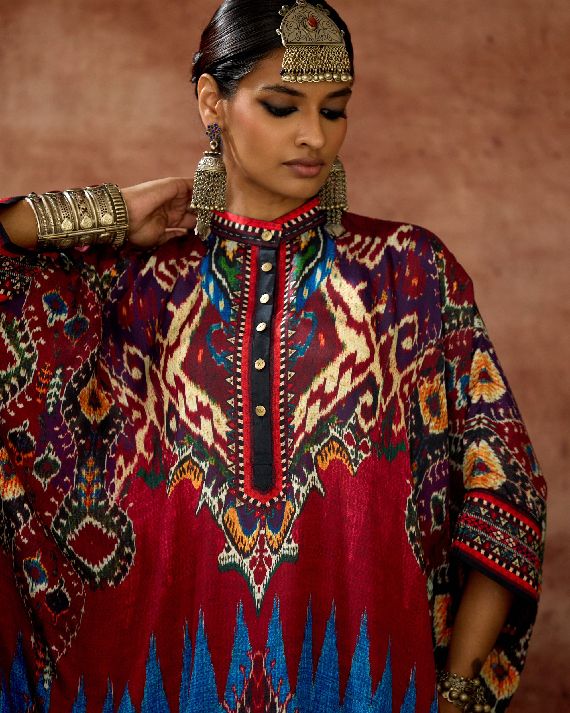 Kasbah : Chantelle 42" - Blue/Maroon