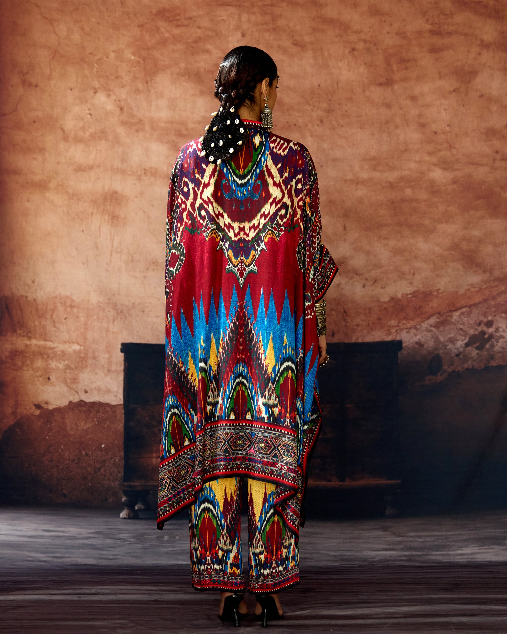 Kasbah : Chantelle 42" - Blue/Maroon