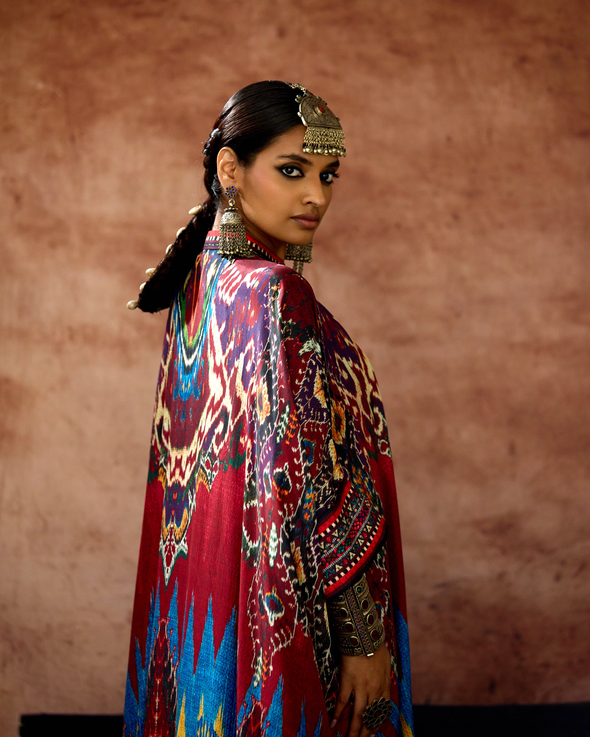 Kasbah : Chantelle 42" - Blue/Maroon