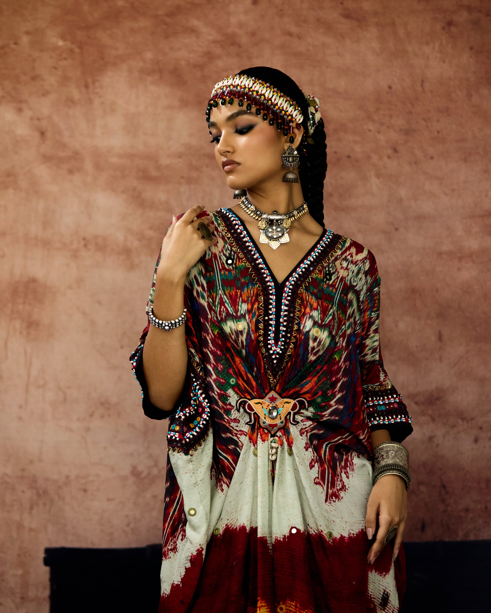 Kasbah : Maya/Sonth - Beige/Maroon
