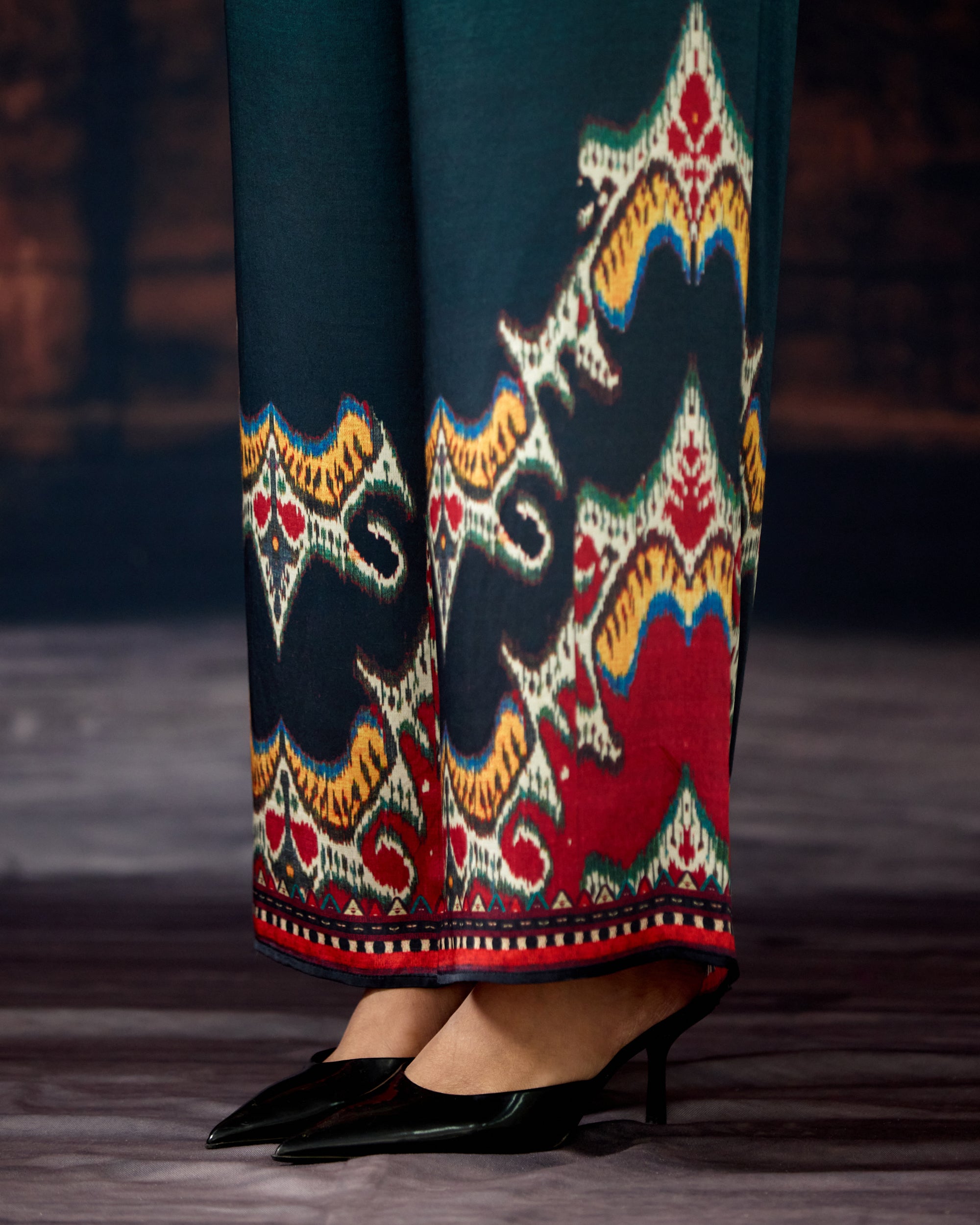 Kasbah : Sanaa - Burgundy/Teal