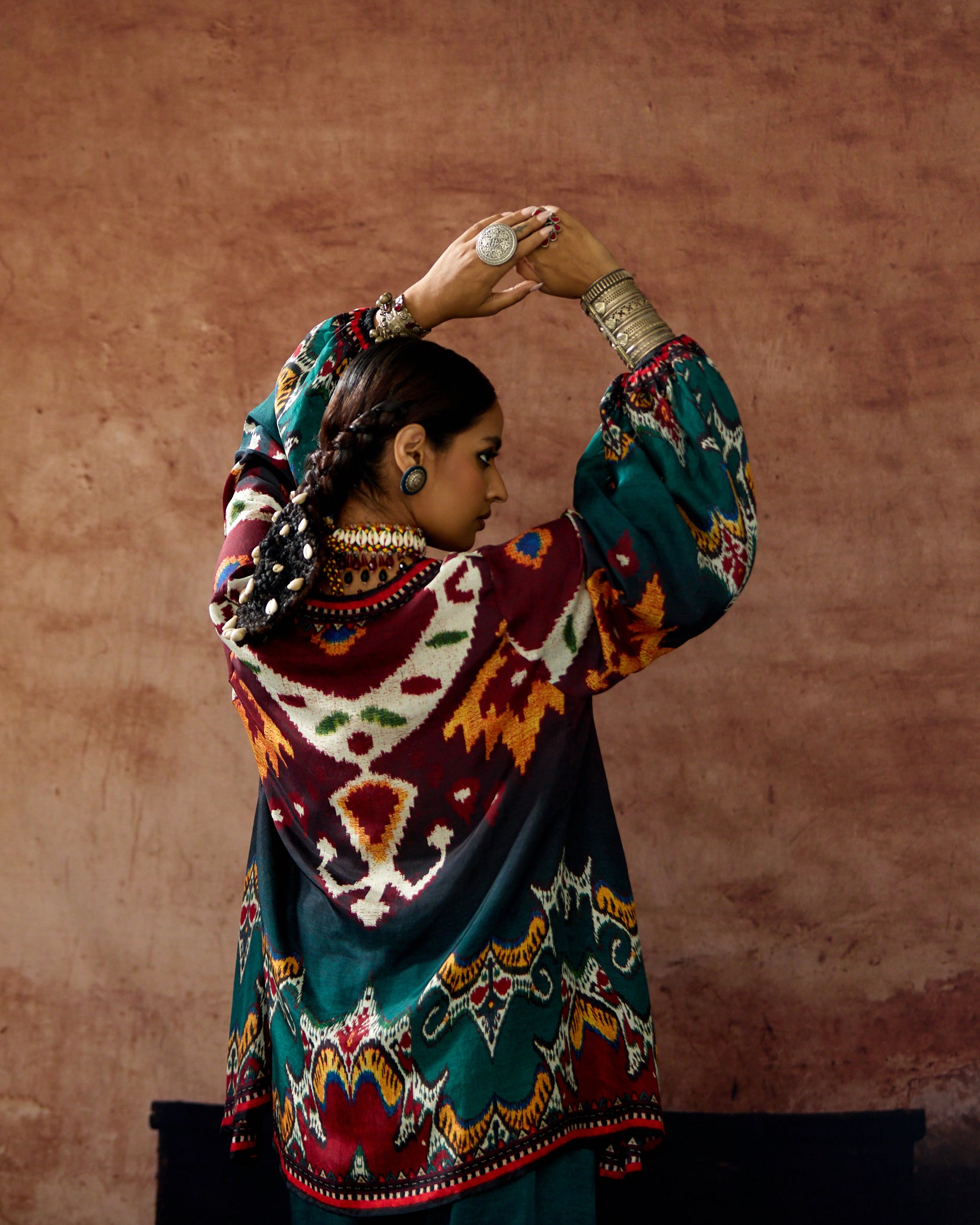Kasbah : Sanaa - Burgundy/Teal