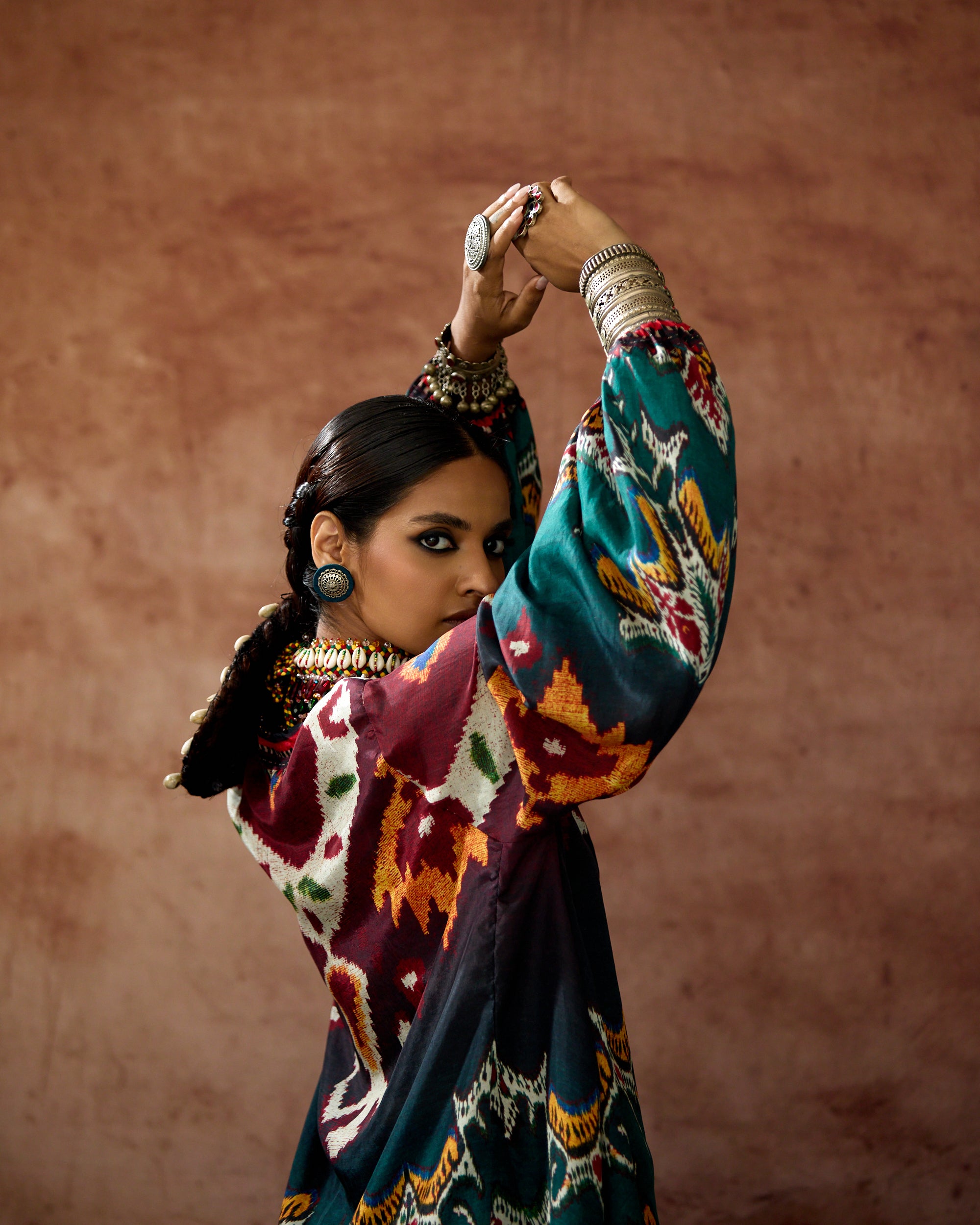 Kasbah : Sanaa - Burgundy/Teal