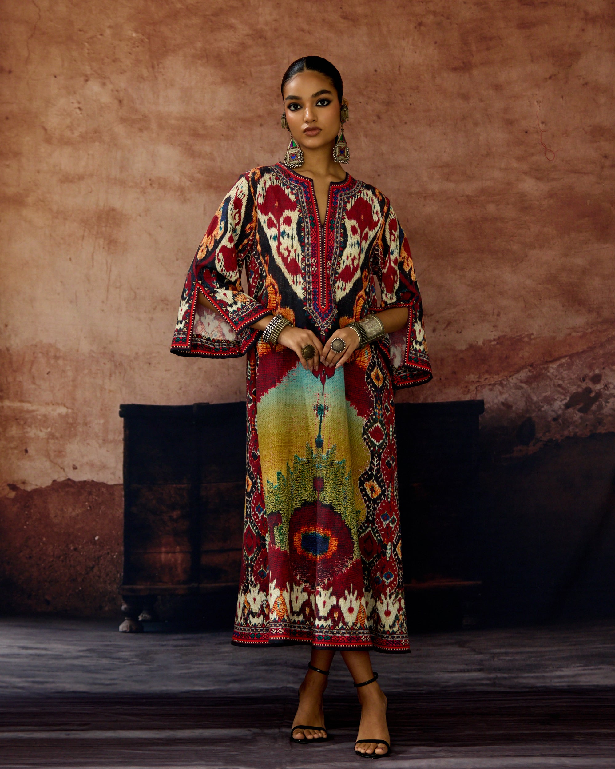 Kasbah : Rachele - Aqua/Maroon