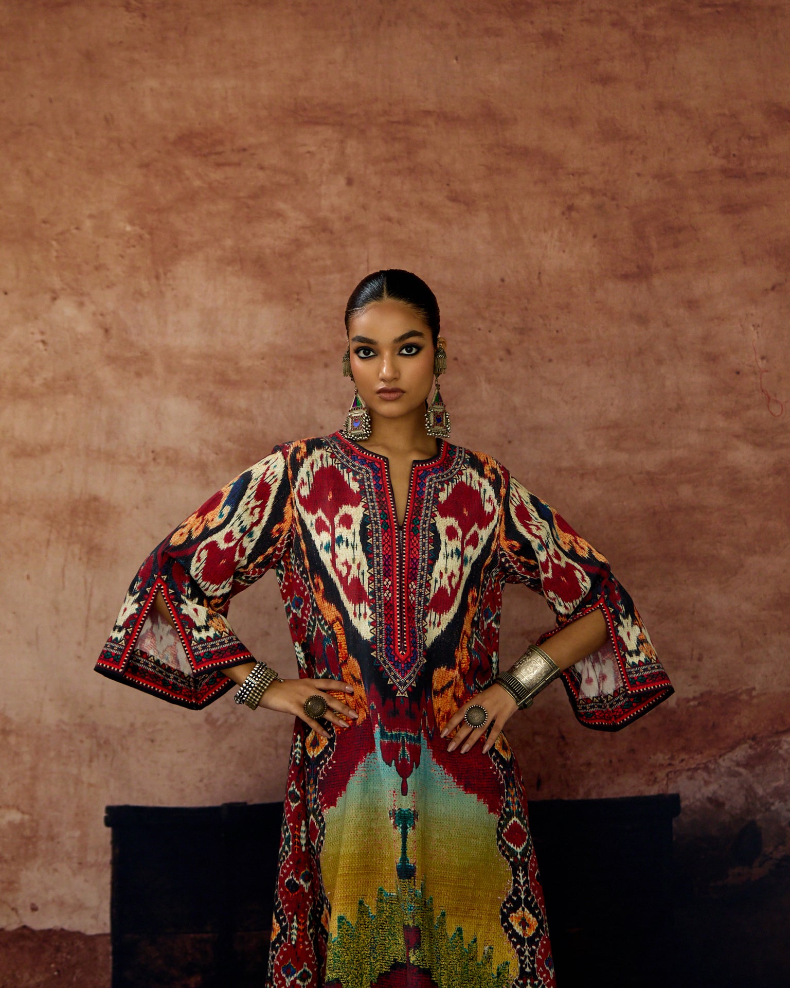 Kasbah : Rachele - Aqua/Maroon