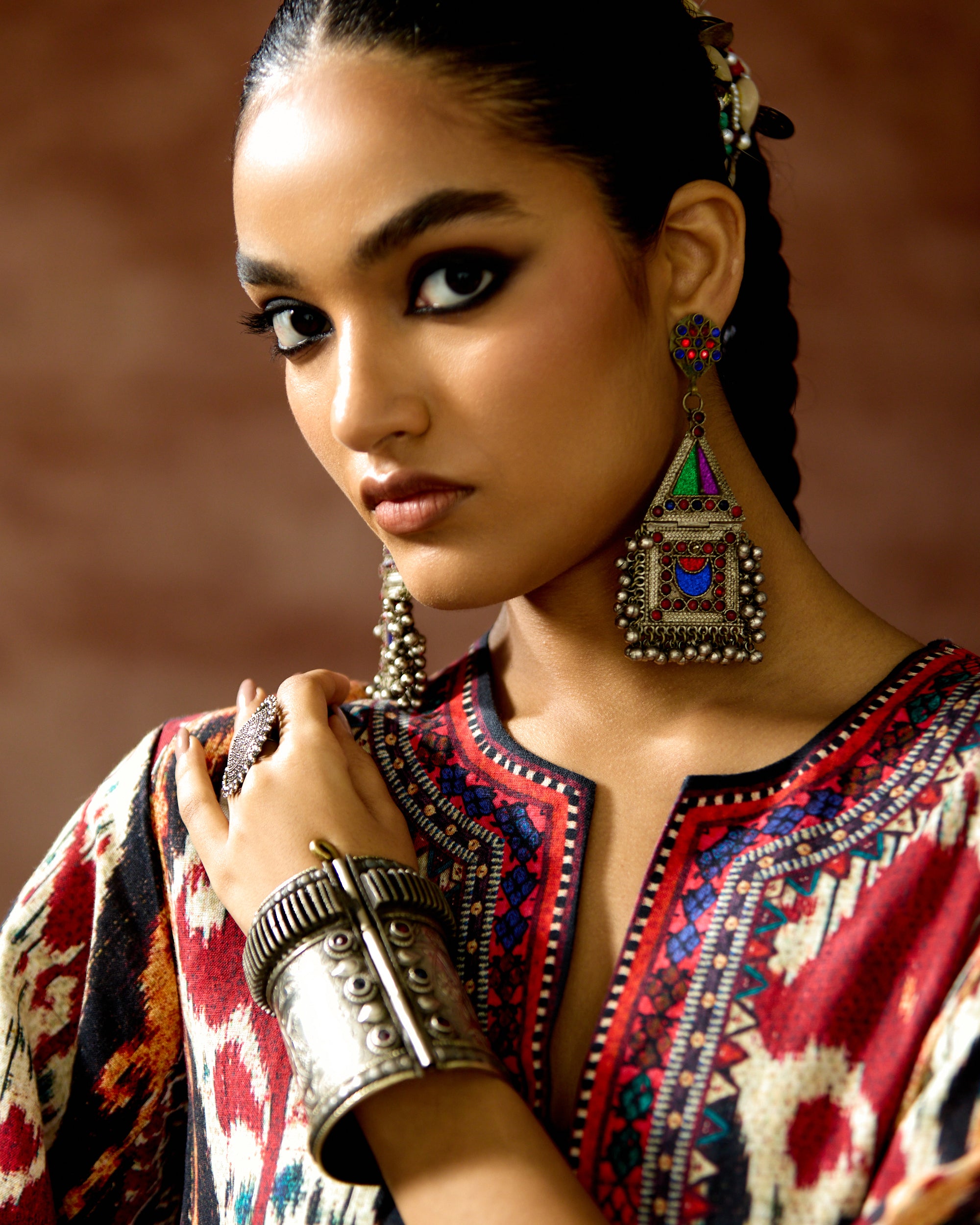 Kasbah : Rachele - Aqua/Maroon