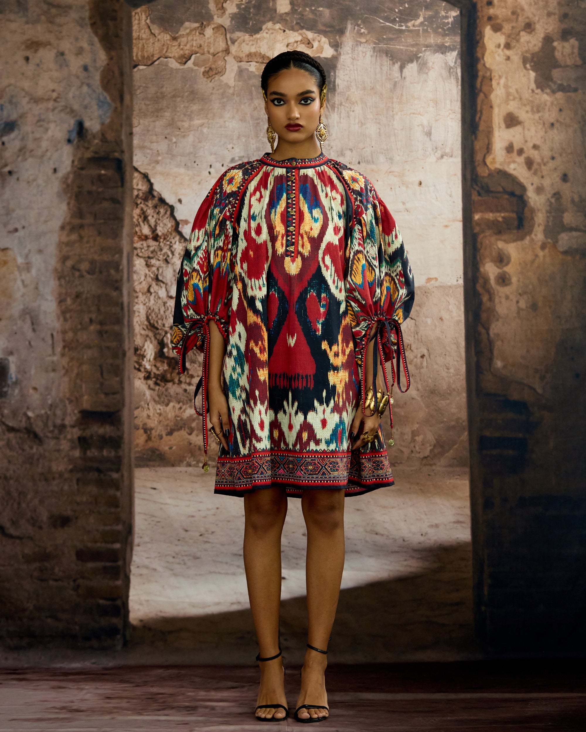 Kasbah : Angelica - Beige/Maroon