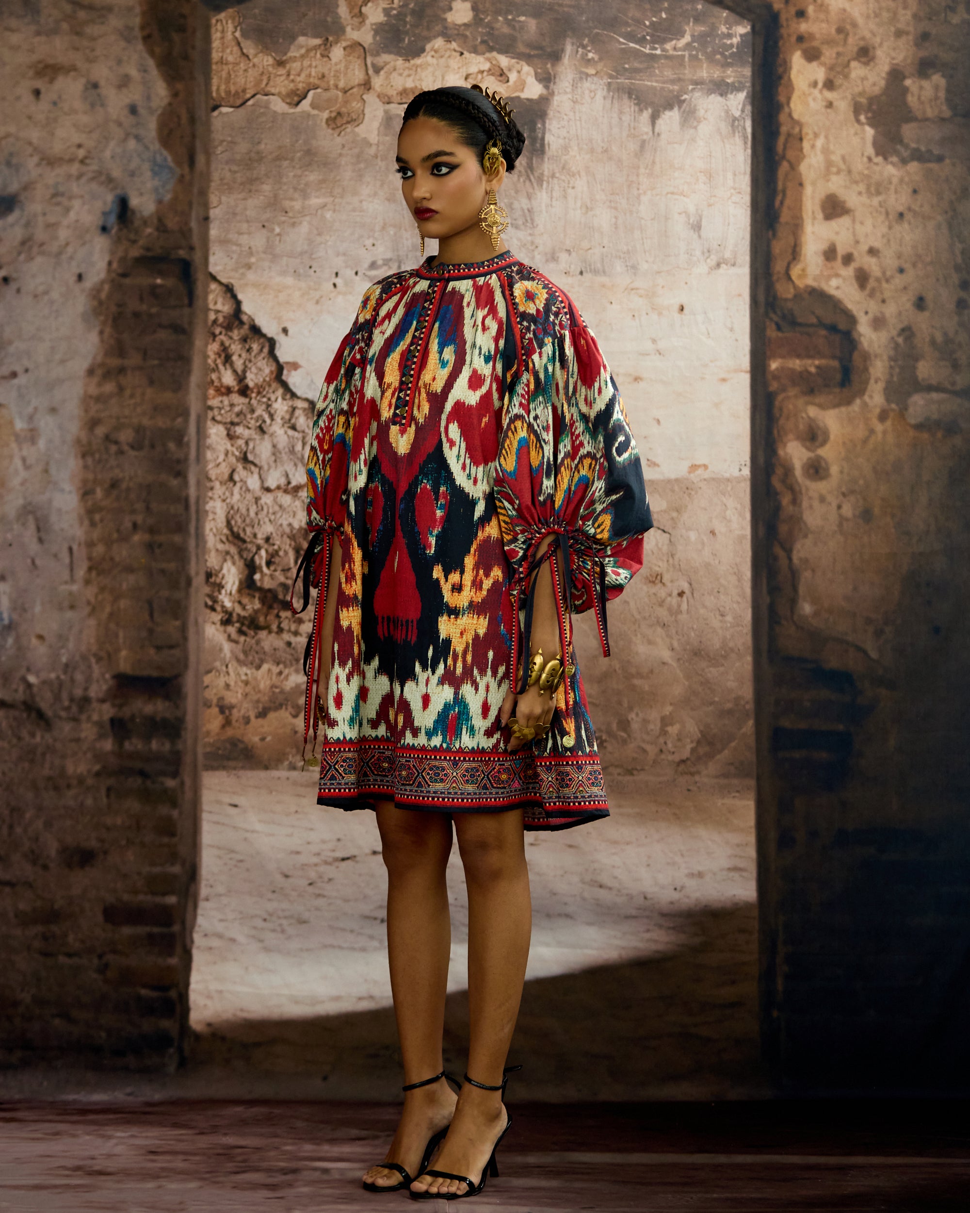 Kasbah : Angelica - Beige/Maroon