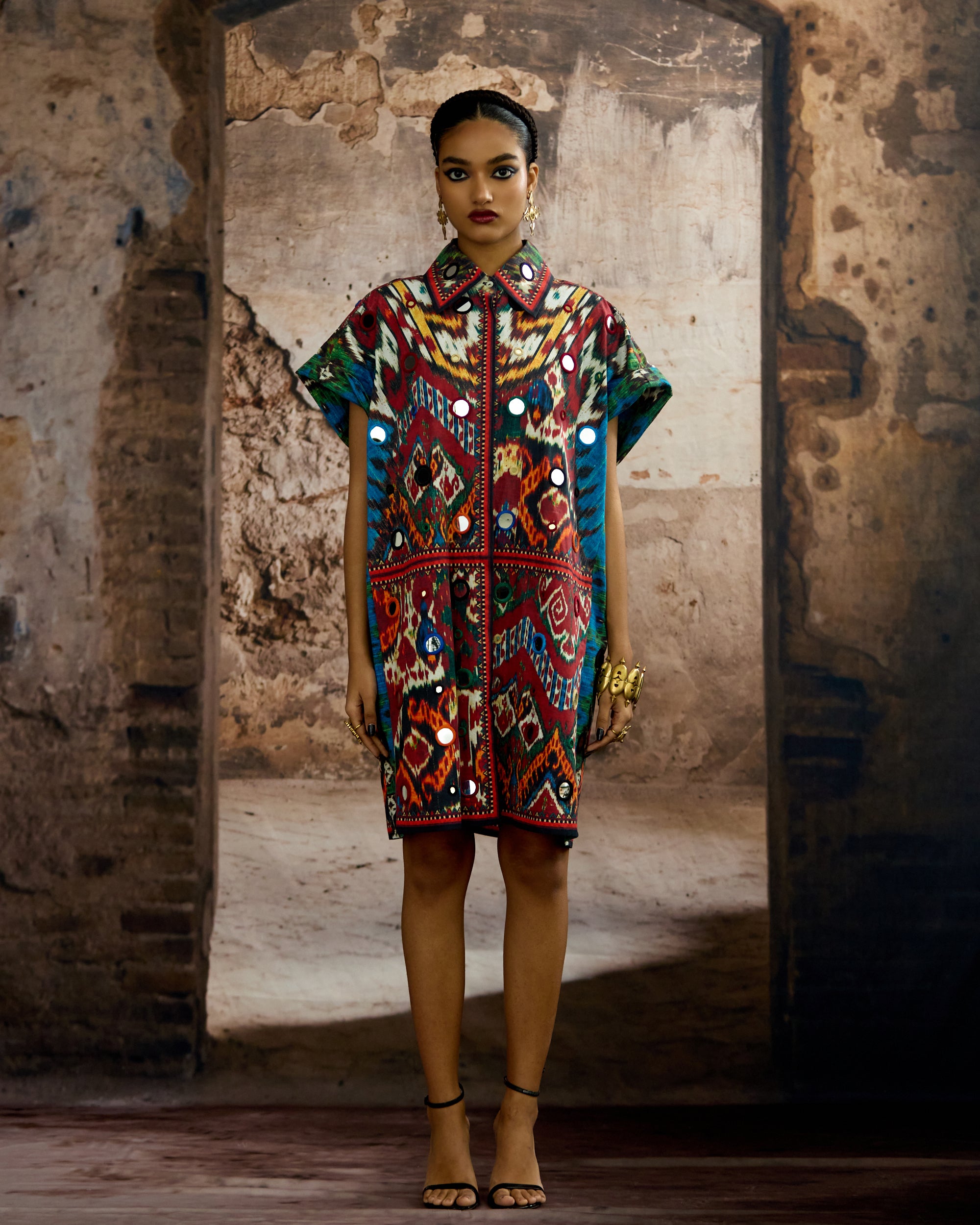 Kasbah : Emilia - Blue/Maroon