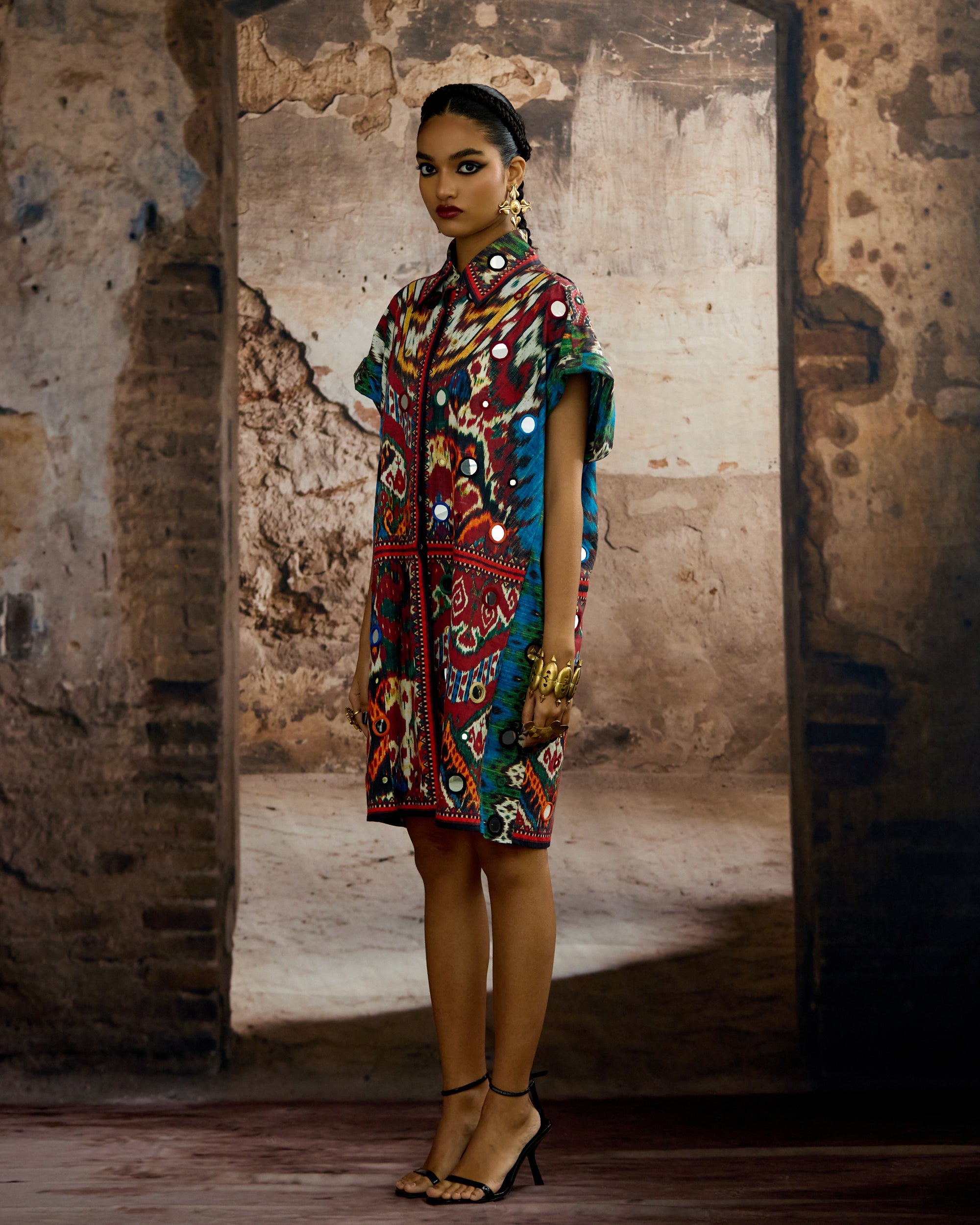 Kasbah : Emilia - Blue/Maroon