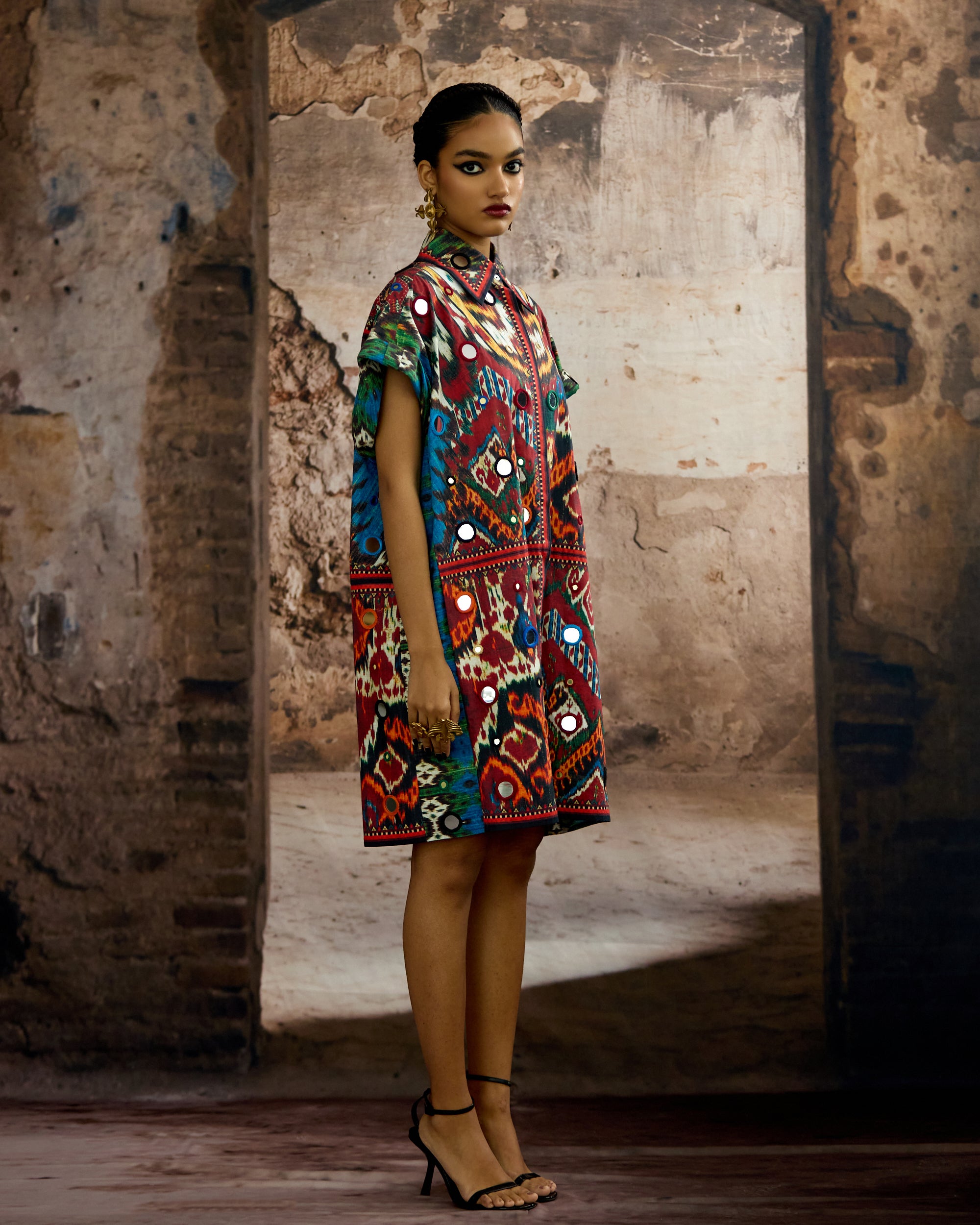 Kasbah : Emilia - Blue/Maroon