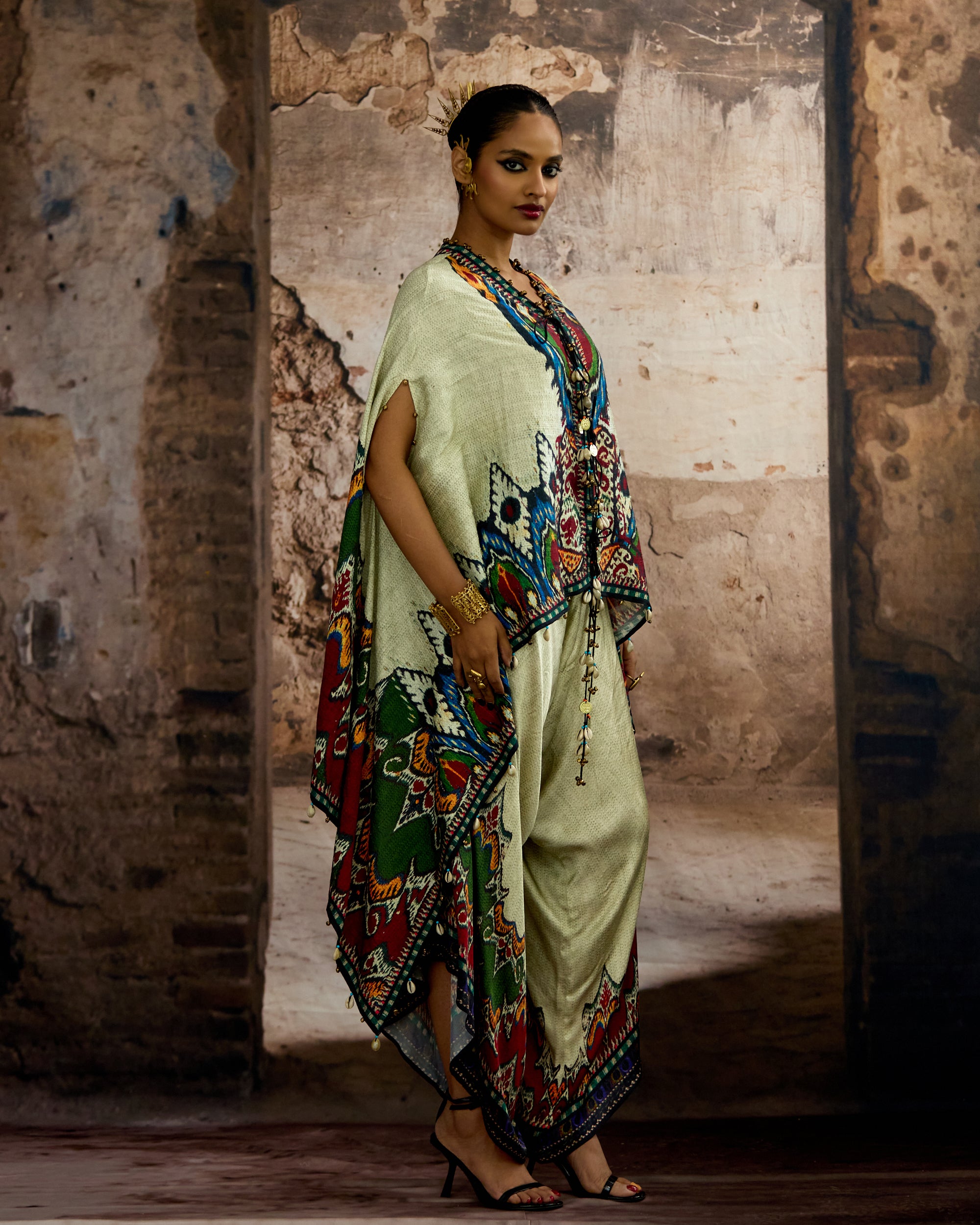 Kasbah : Prisha - Eggshell/Blue