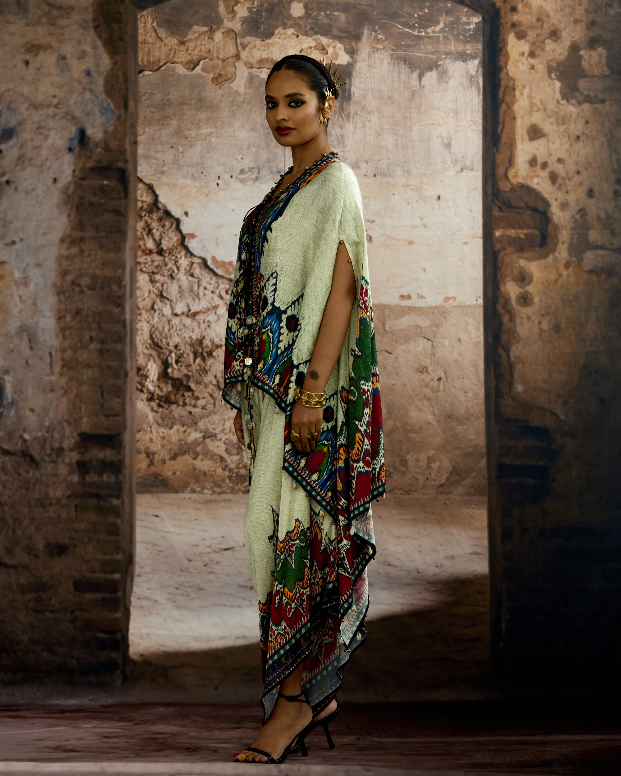 Kasbah : Prisha - Eggshell/Blue