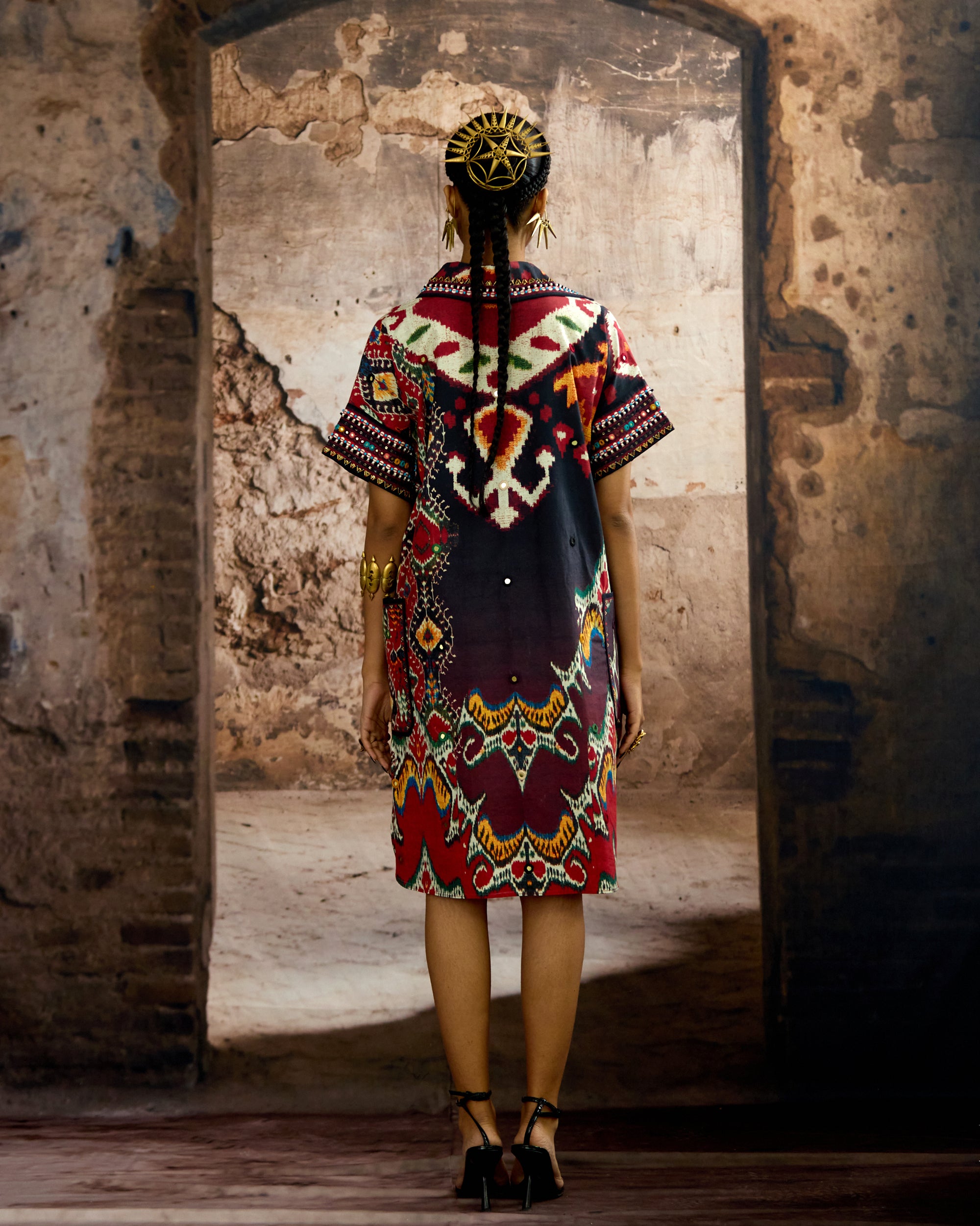 Kasbah : Silvia - Black/Maroon