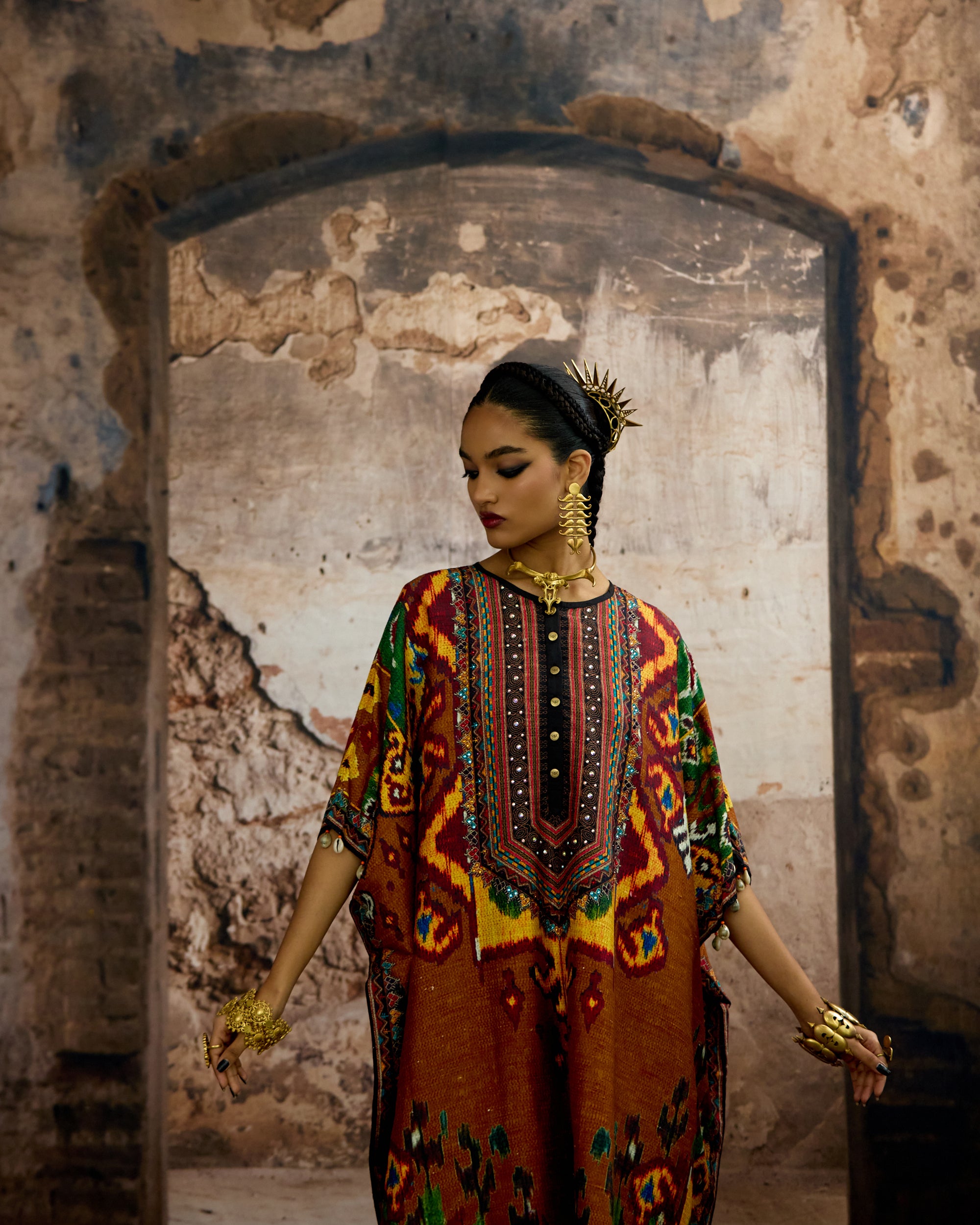 Kasbah : Kanish - Mustard/Rust