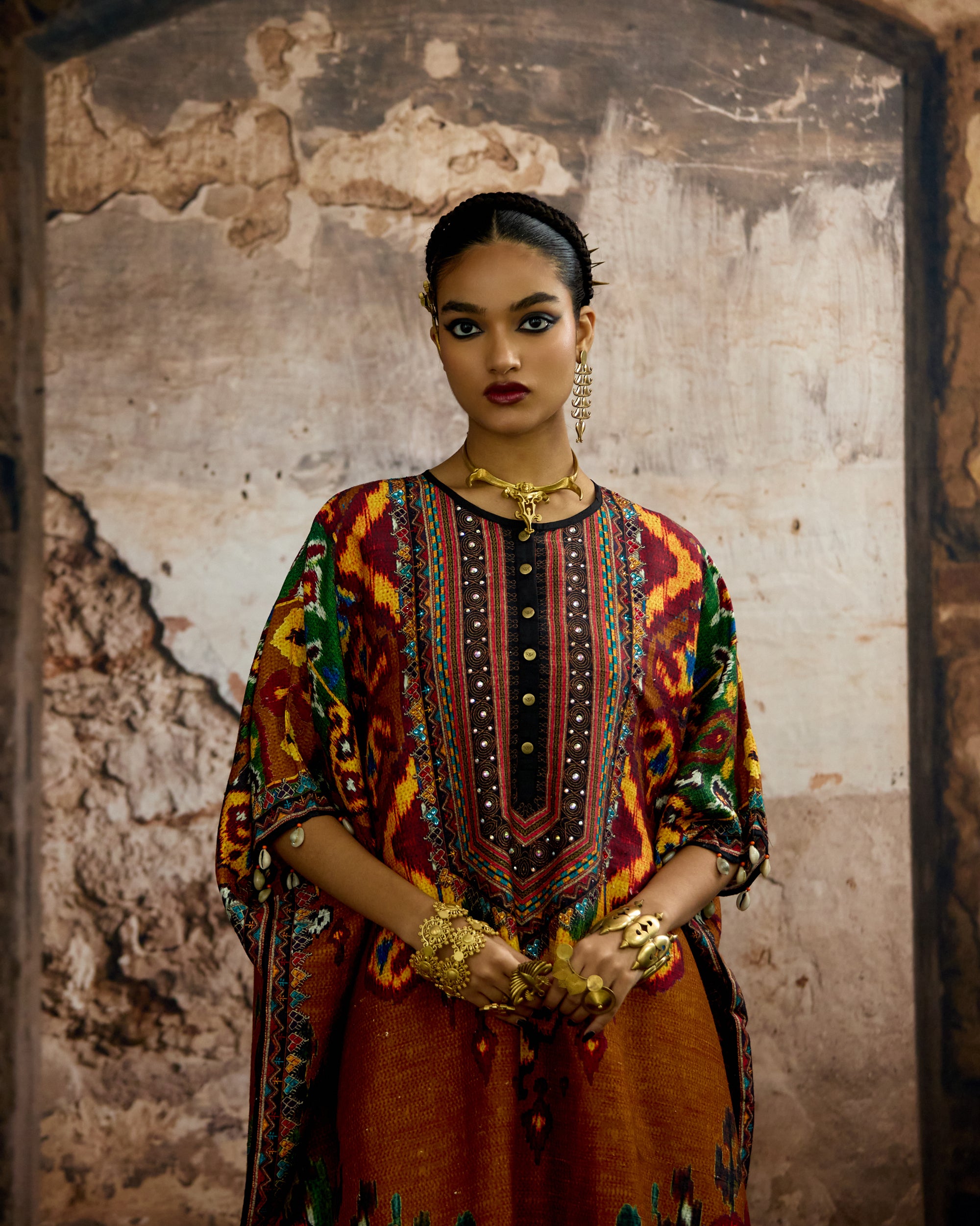 Kasbah : Kanish - Mustard/Rust