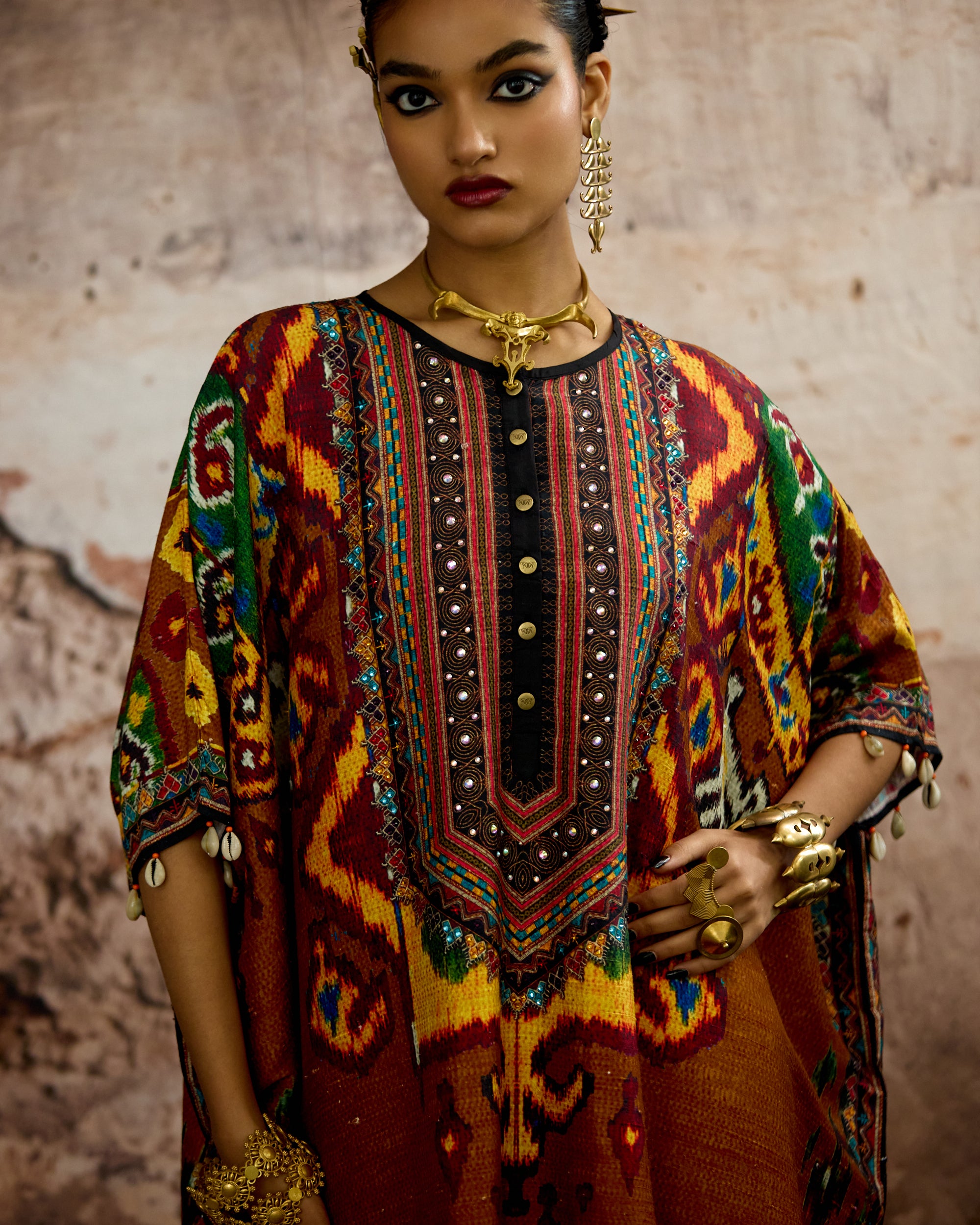 Kasbah : Kanish - Mustard/Rust
