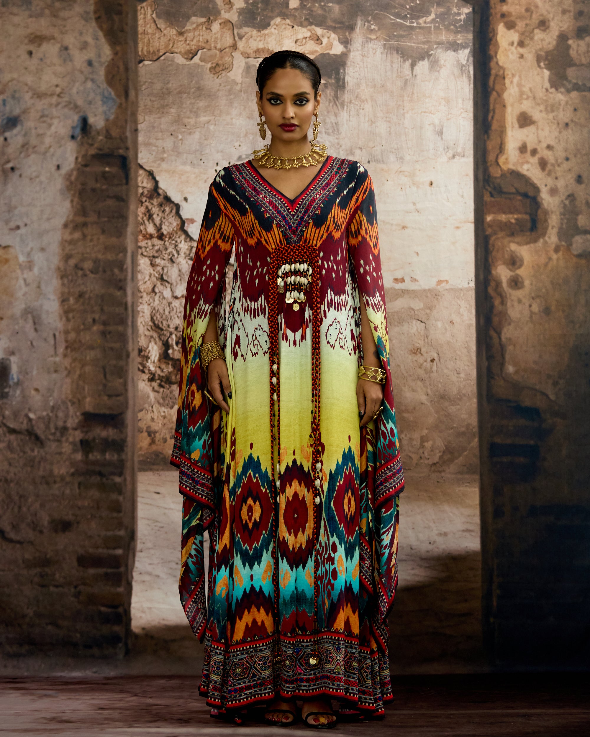 Kasbah : Abeer - Aqua/Lime