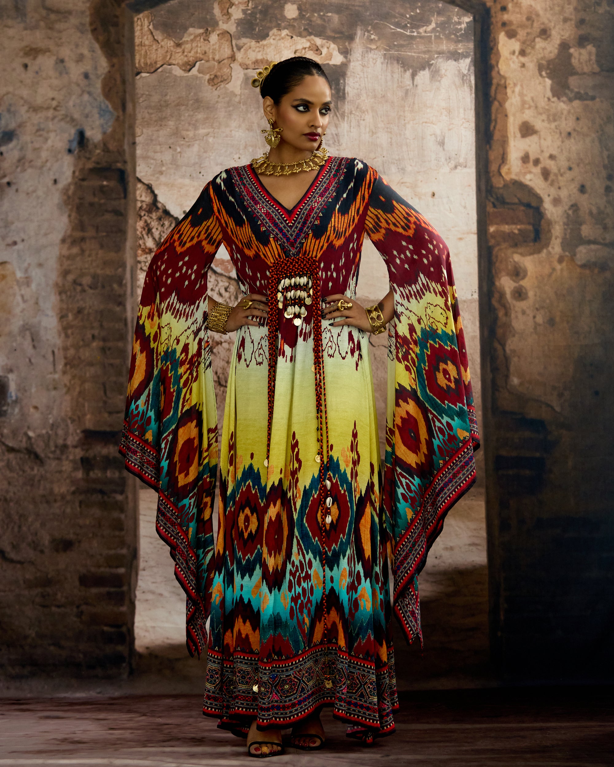 Kasbah : Abeer - Aqua/Lime