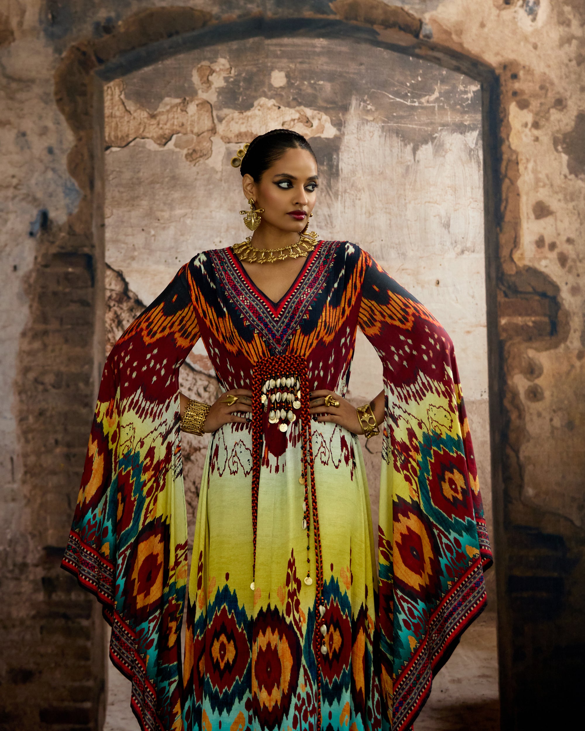 Kasbah : Abeer - Aqua/Lime