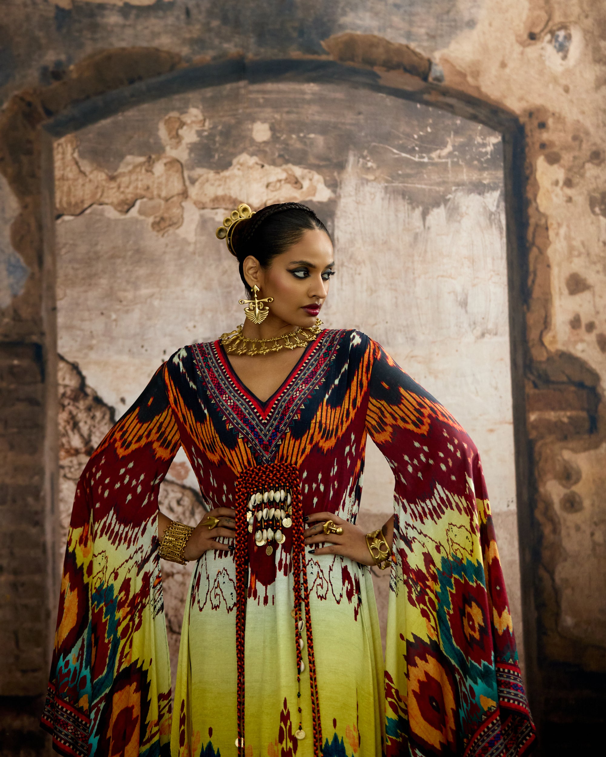 Kasbah : Abeer - Aqua/Lime