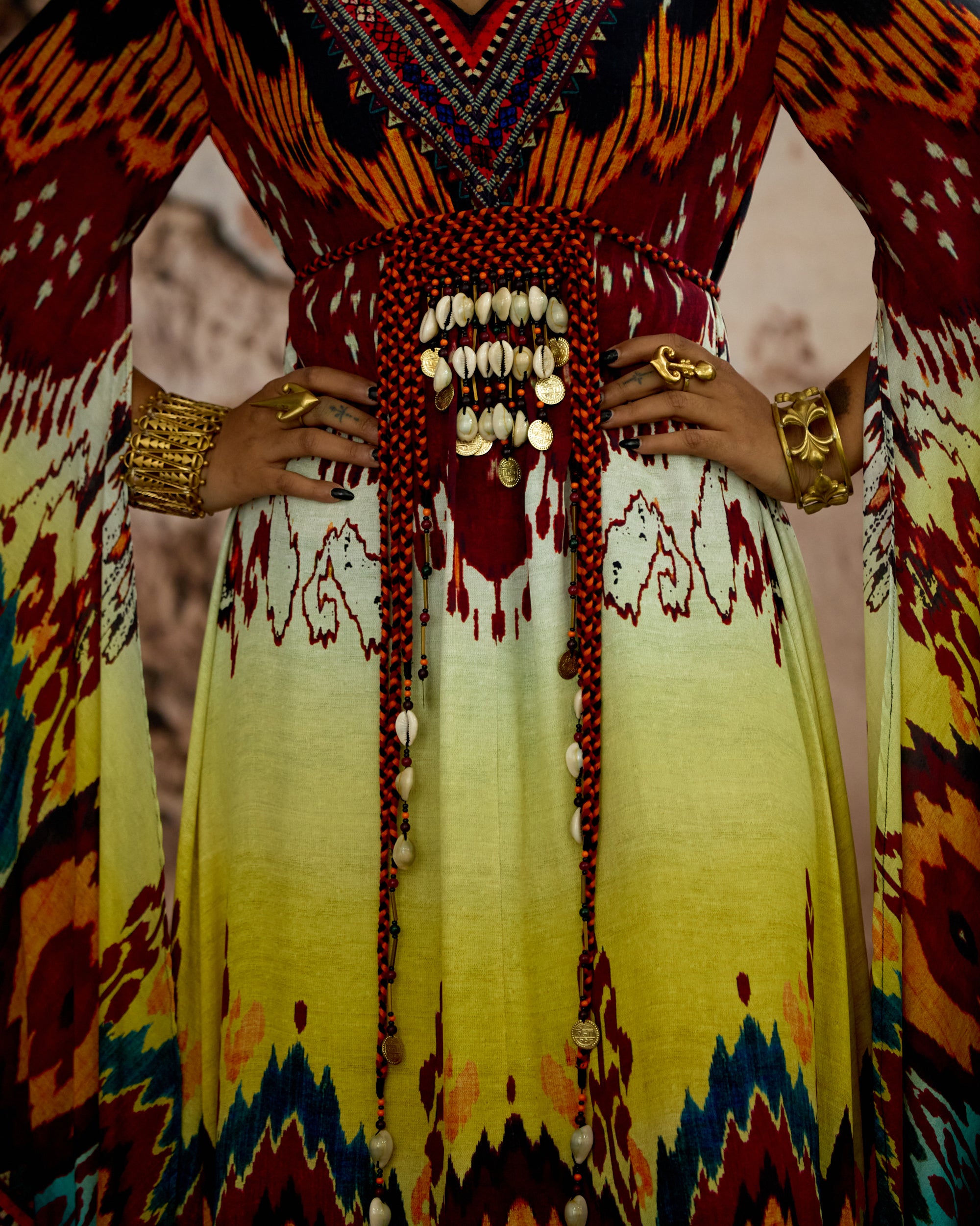 Kasbah : Abeer - Aqua/Lime