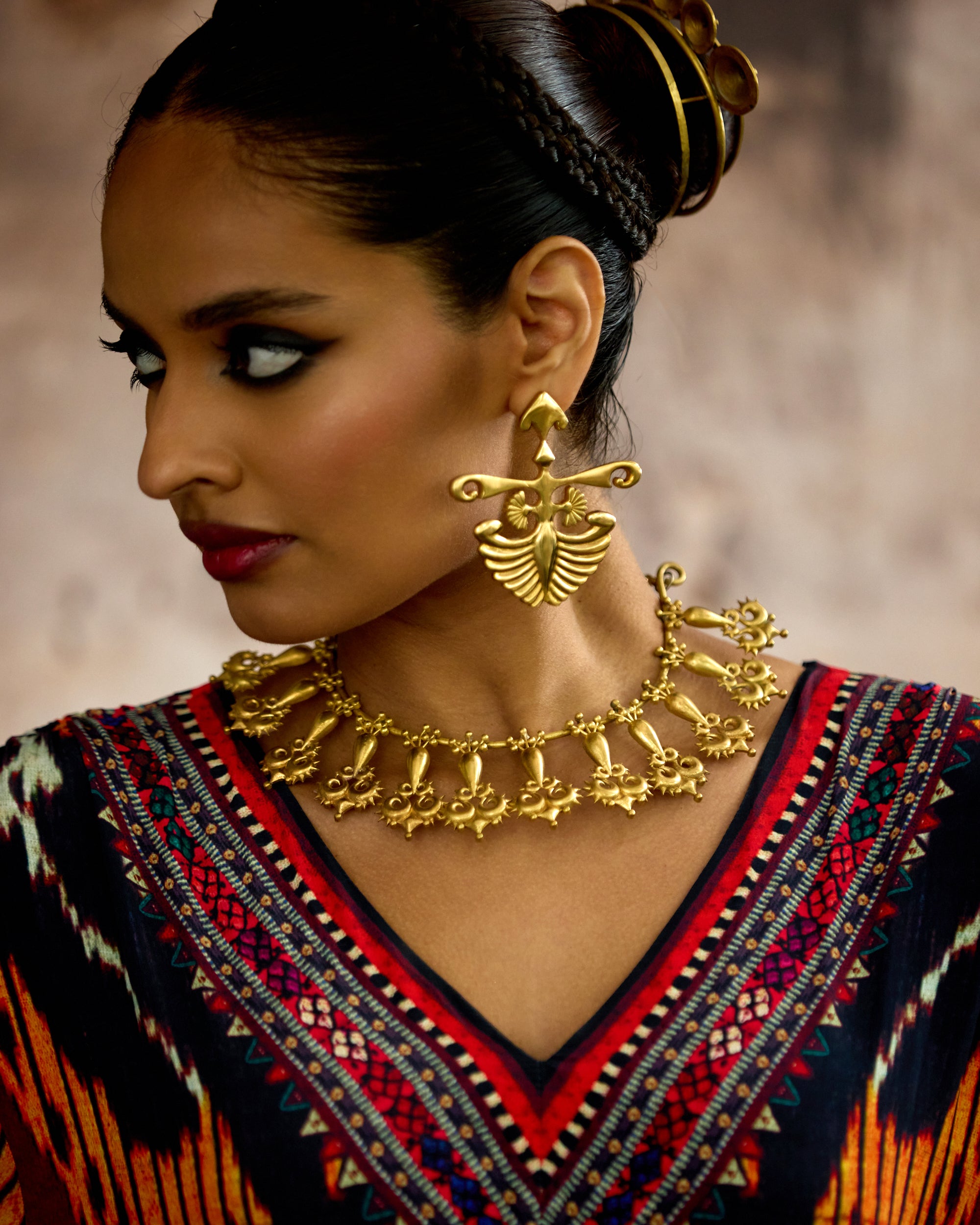 Kasbah : Kanish - Mustard/Rust