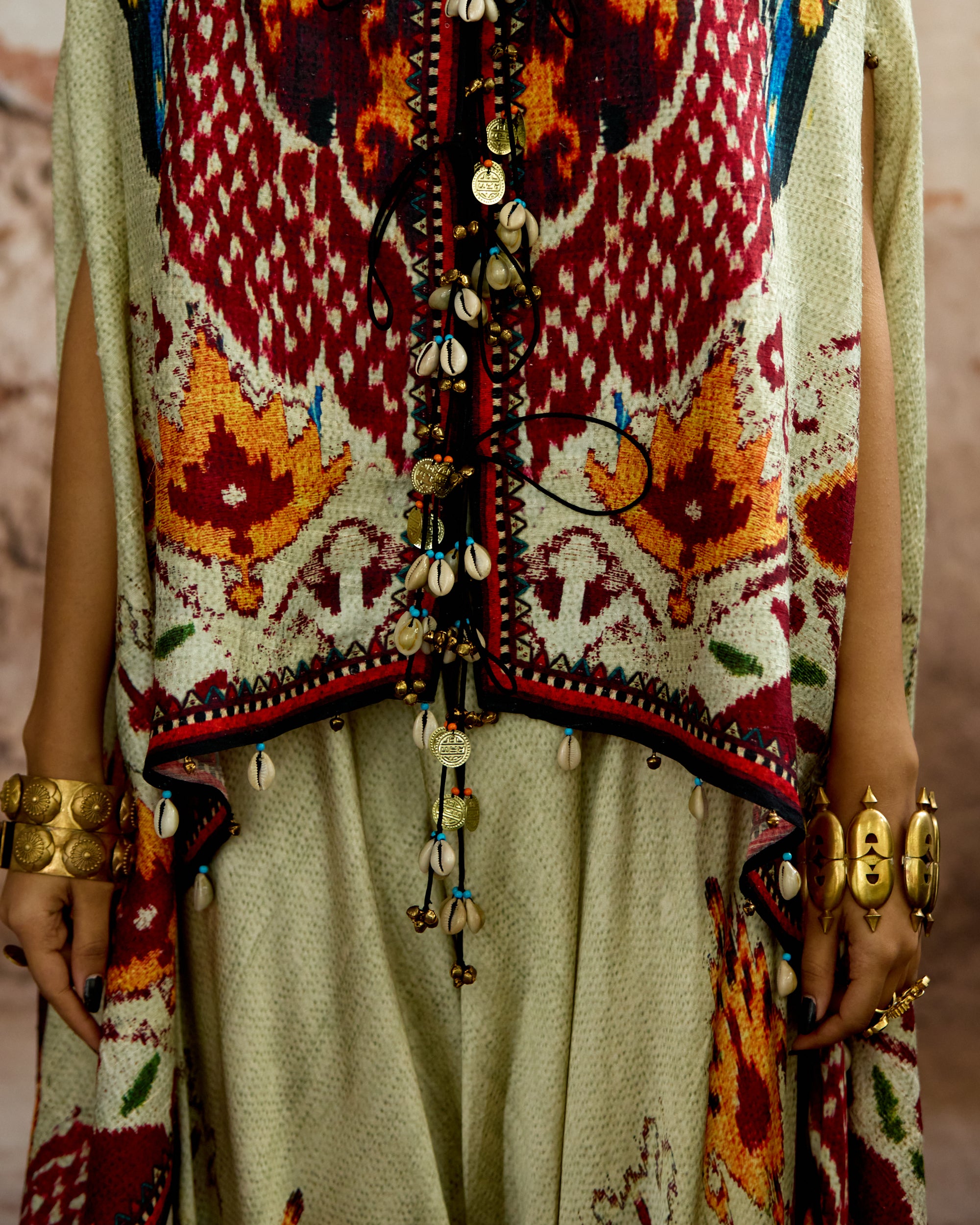 Kasbah : Prisha - Eggshell/Red