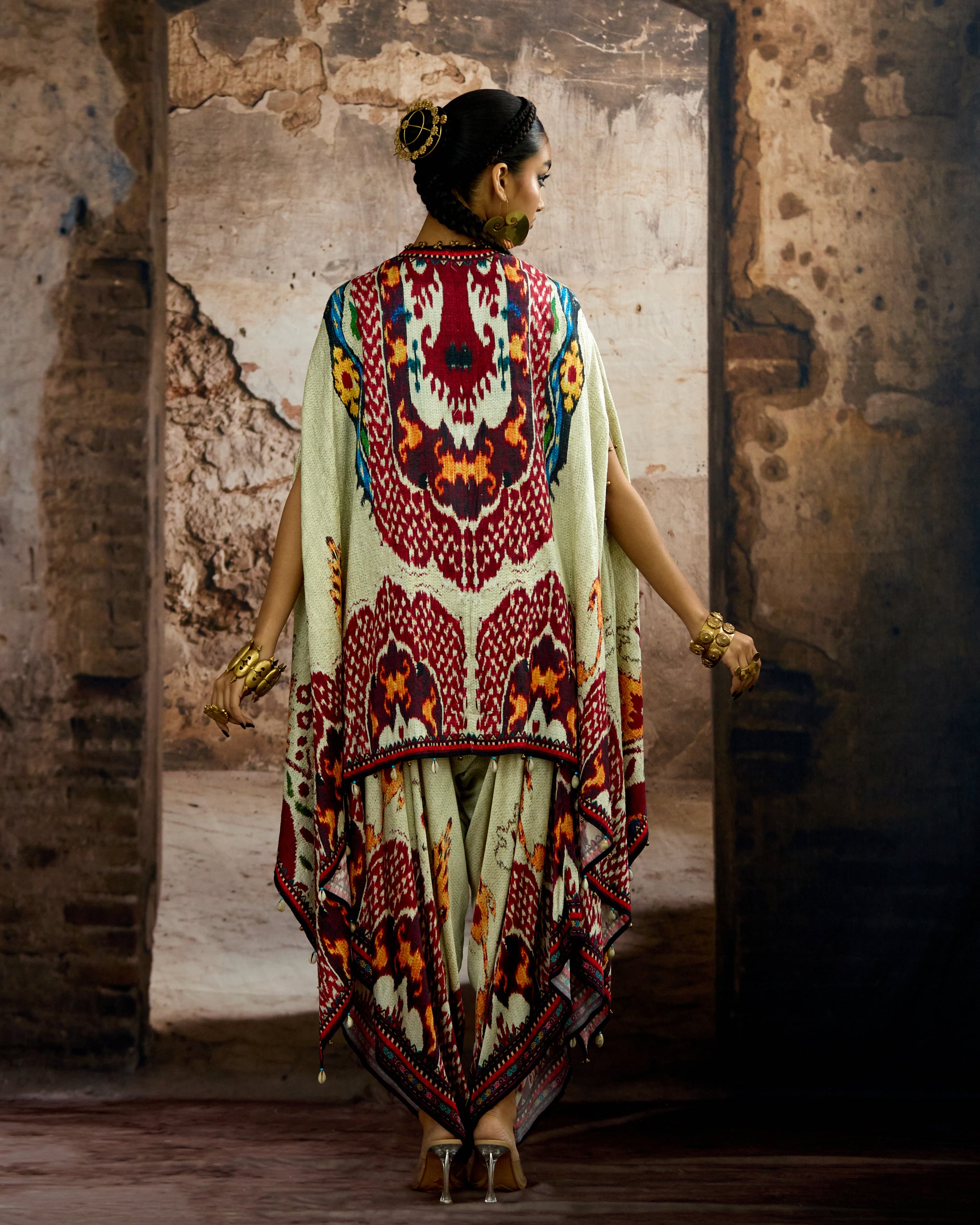 Kasbah : Prisha - Eggshell/Red