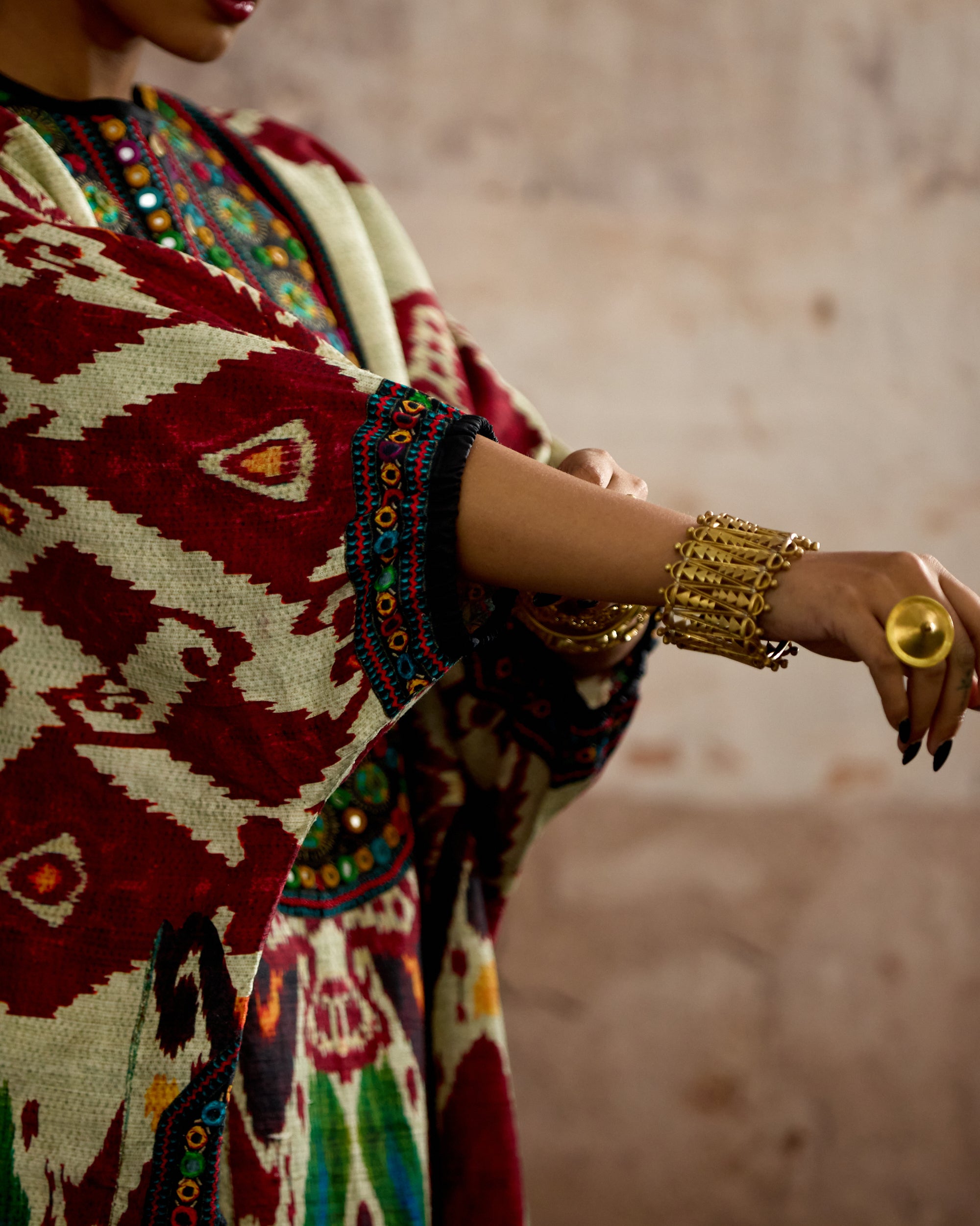 Kasbah : Myra - Beige/Red