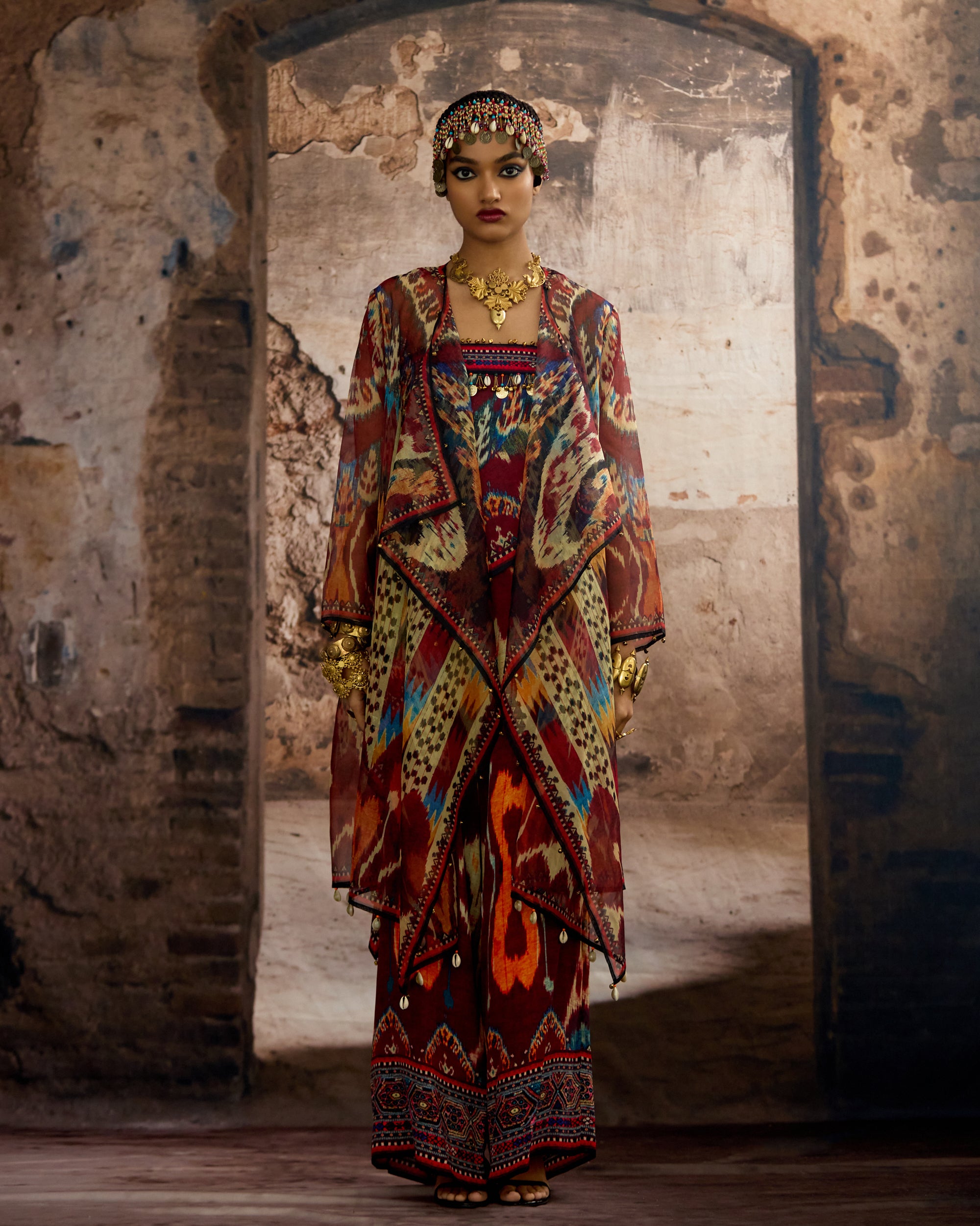 Kasbah : Freya/Hazel - Maroon/Multi