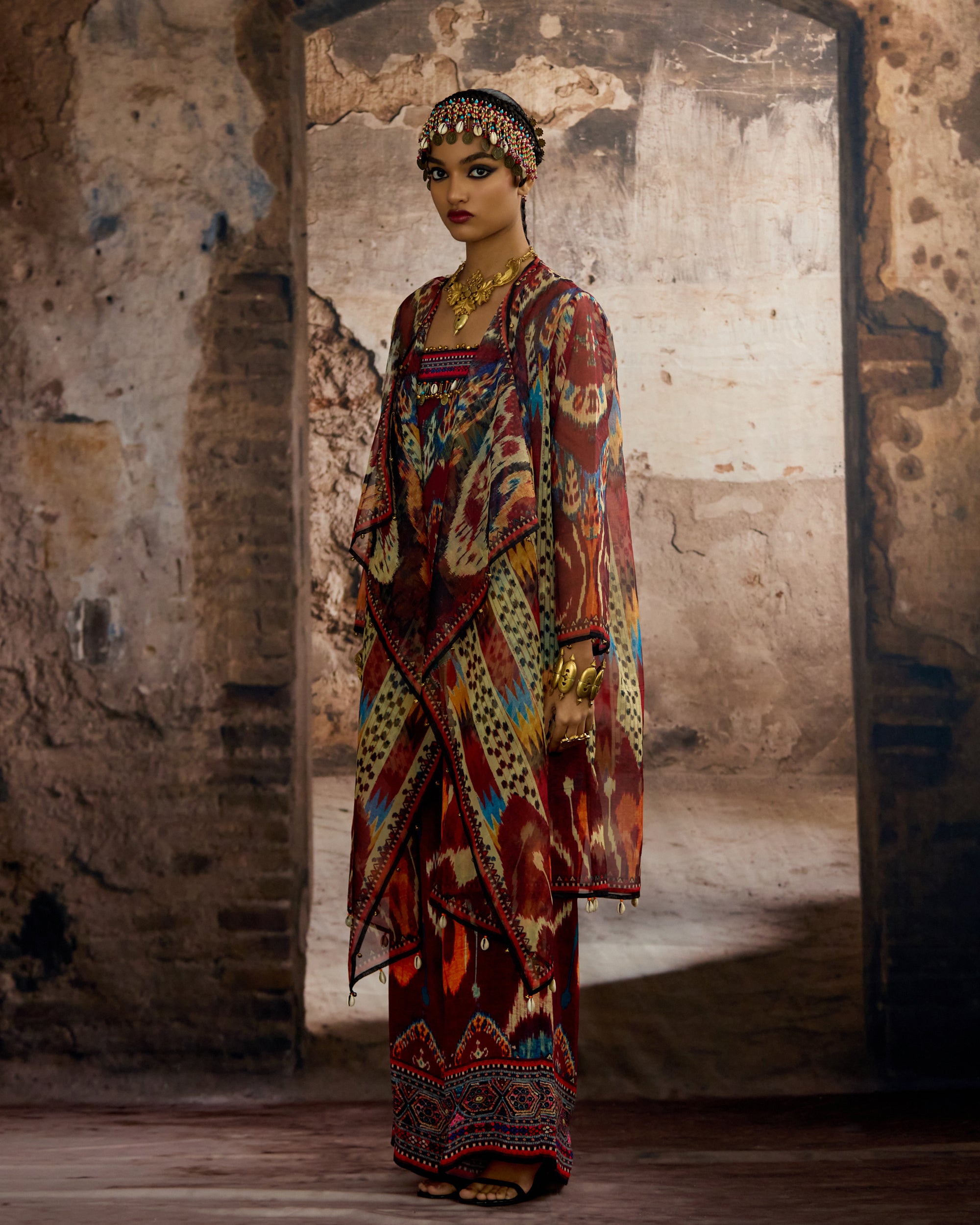 Kasbah : Freya/Hazel - Maroon/Multi