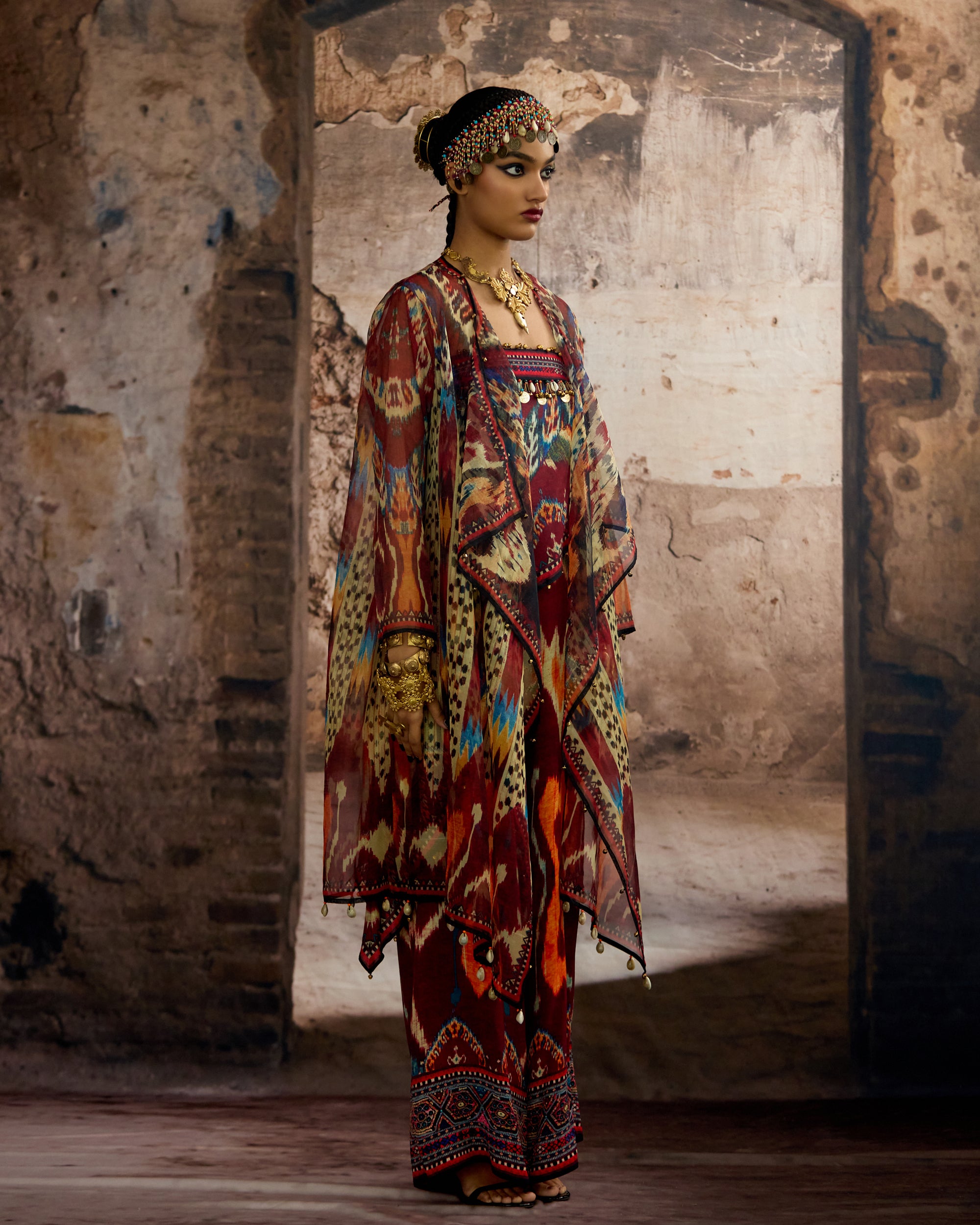 Kasbah : Freya/Hazel - Maroon/Multi