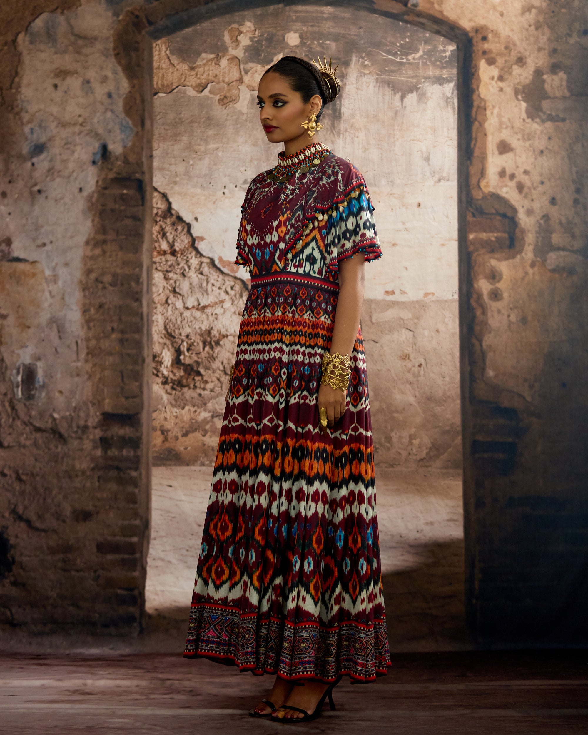 Kasbah : Faliha - Maroon/Multi