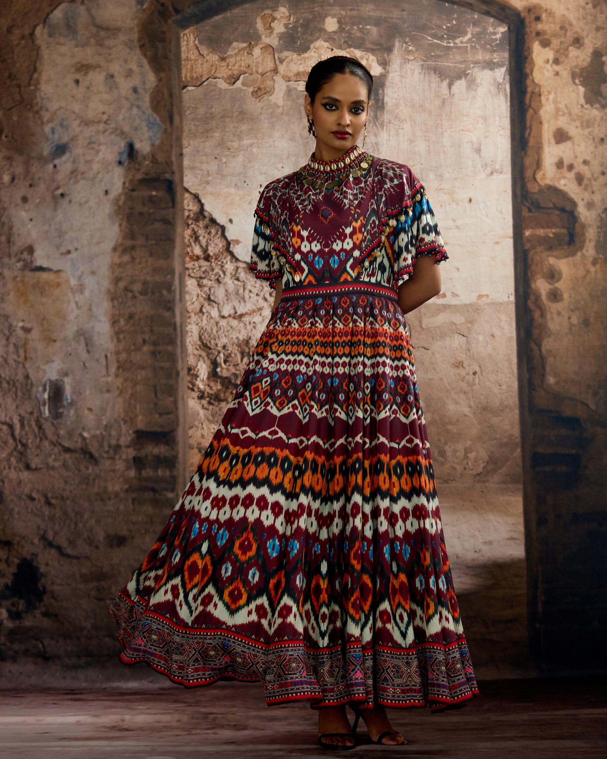 Kasbah : Faliha - Maroon/Multi