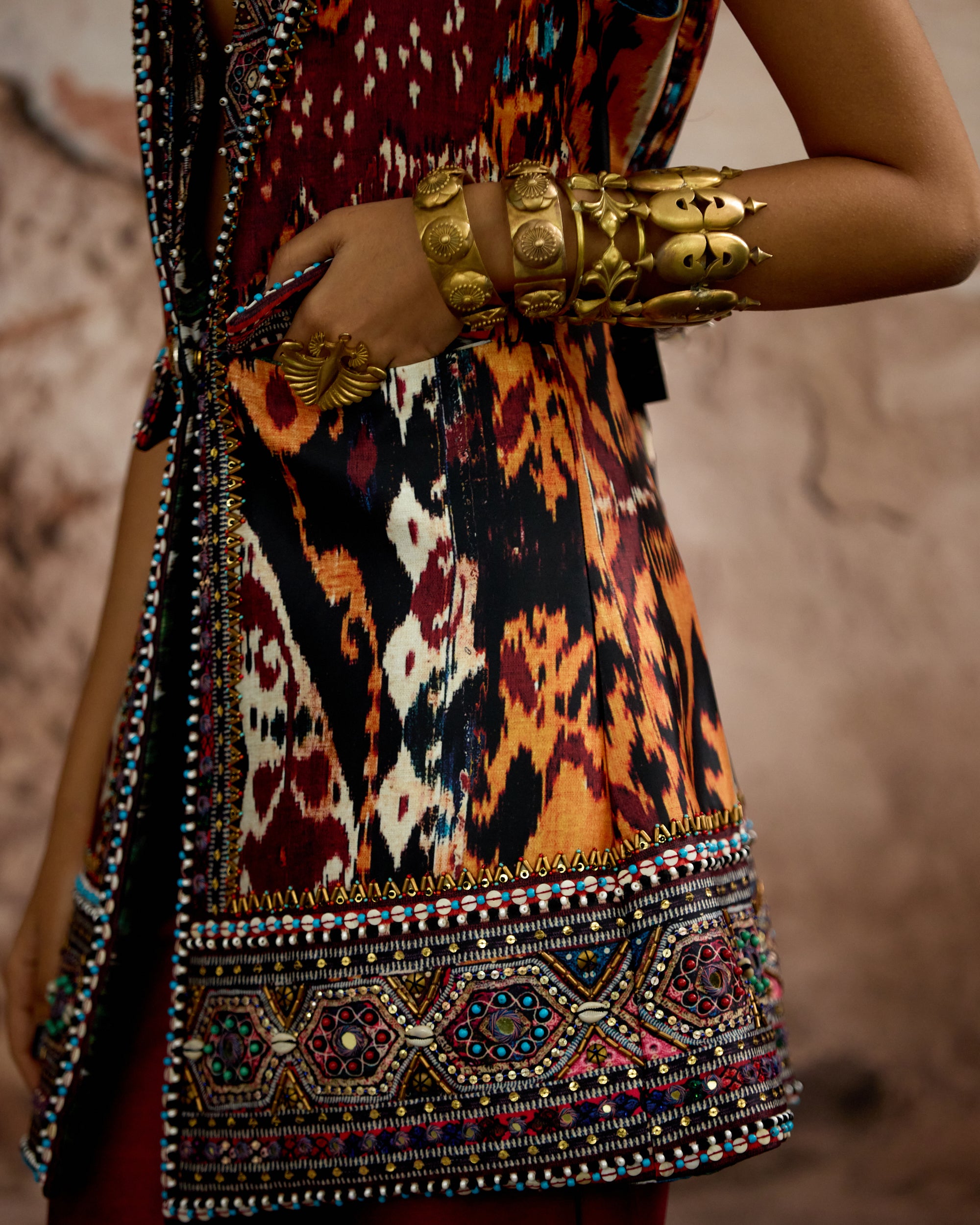 Kasbah : Kadek - Black/Orange