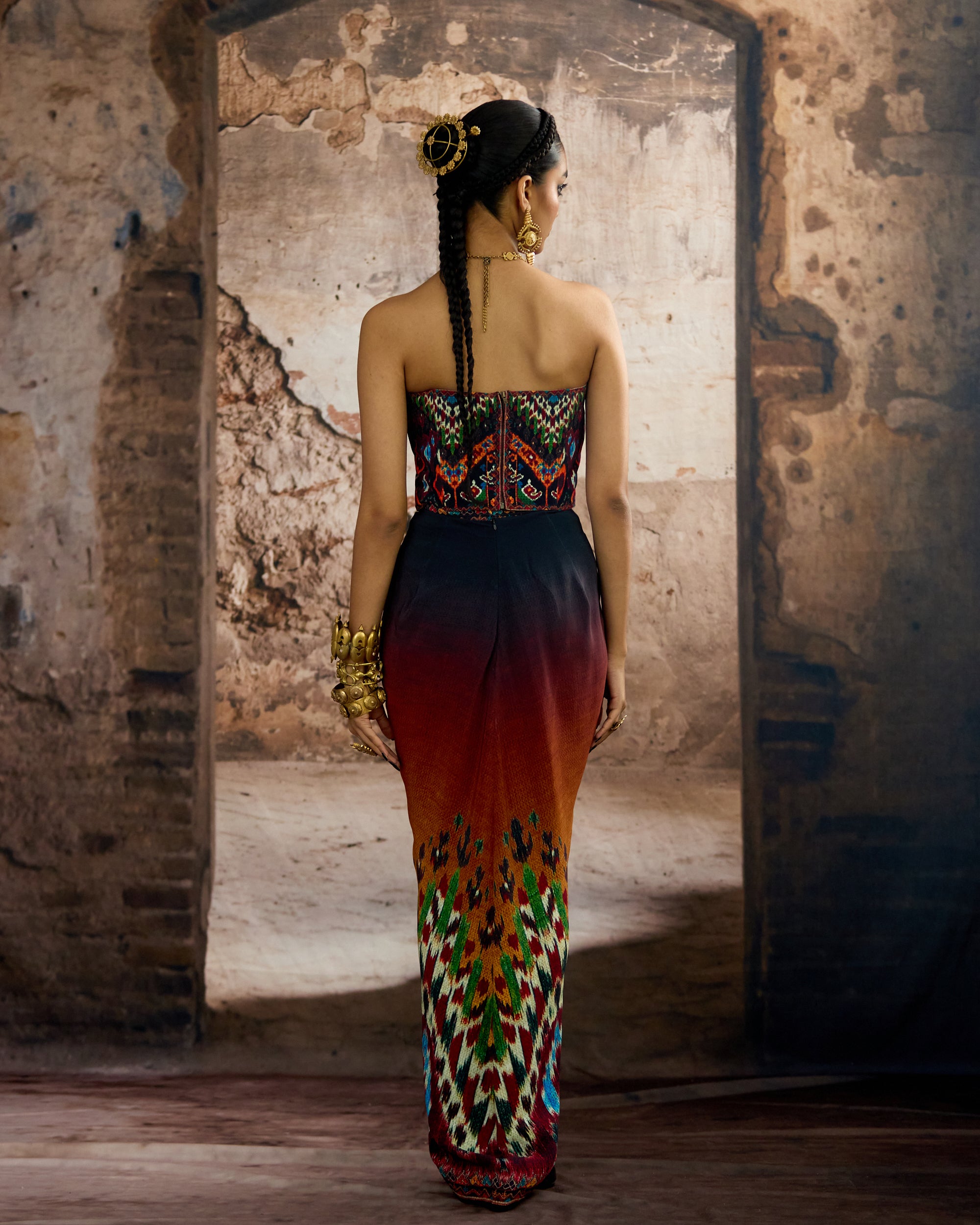 Kasbah : Jannat/Corset/Draupati - Mustard/Multi