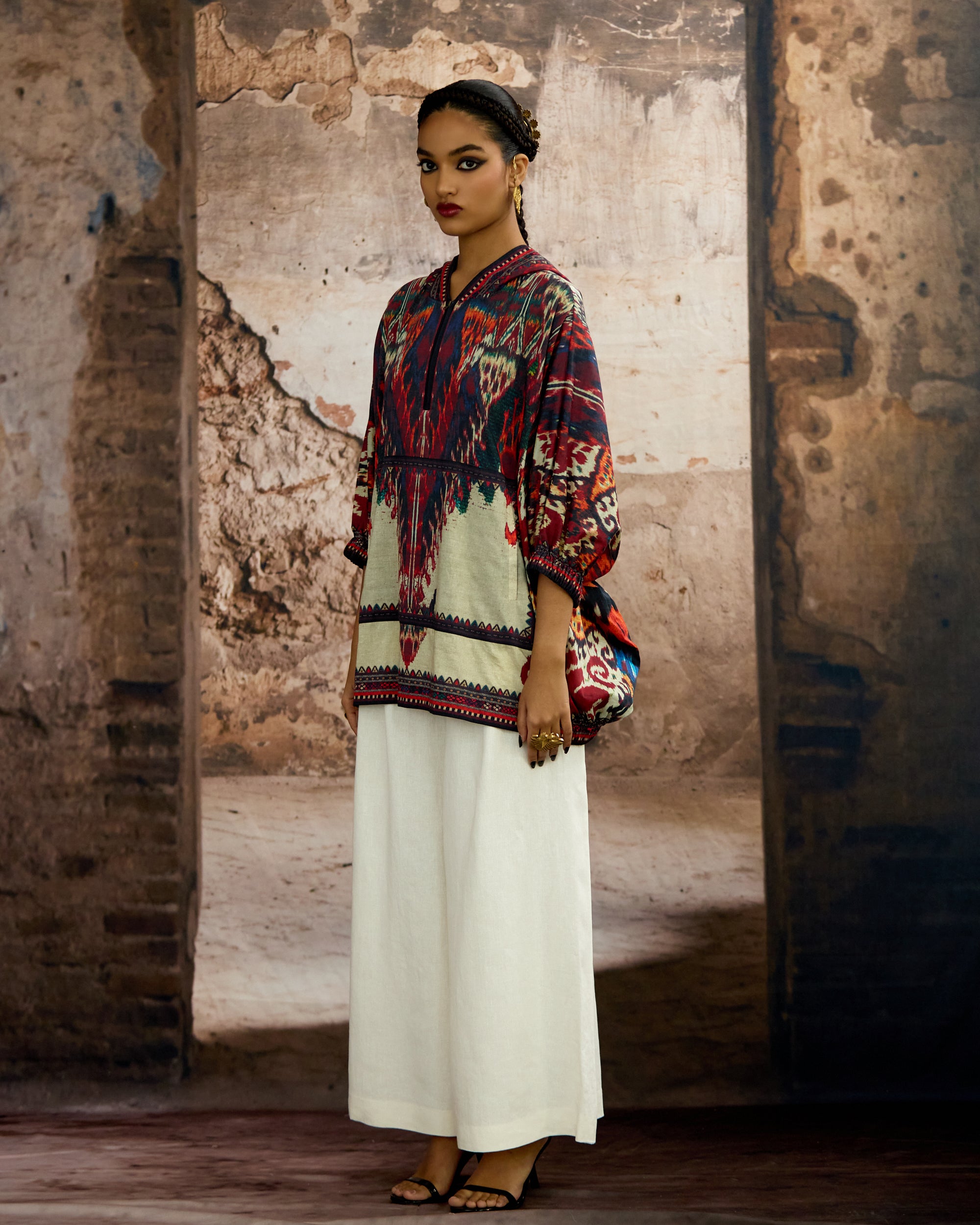 Kasbah : Hannah - Beige/Maroon