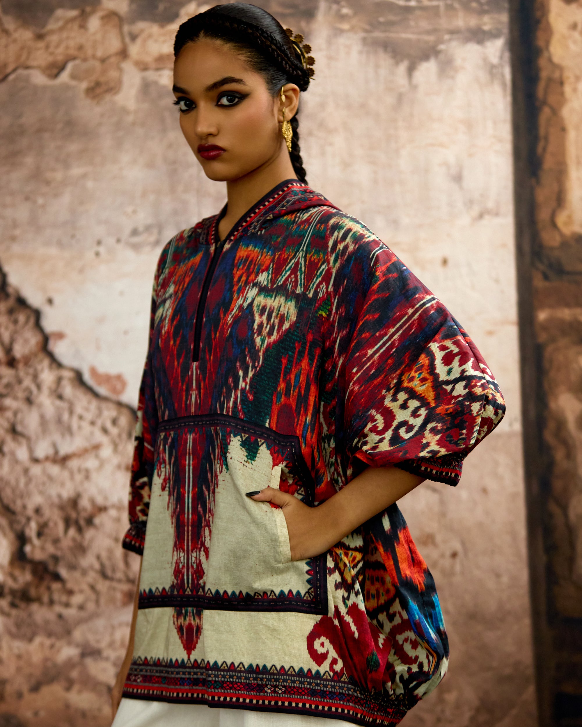 Kasbah : Hannah - Beige/Maroon