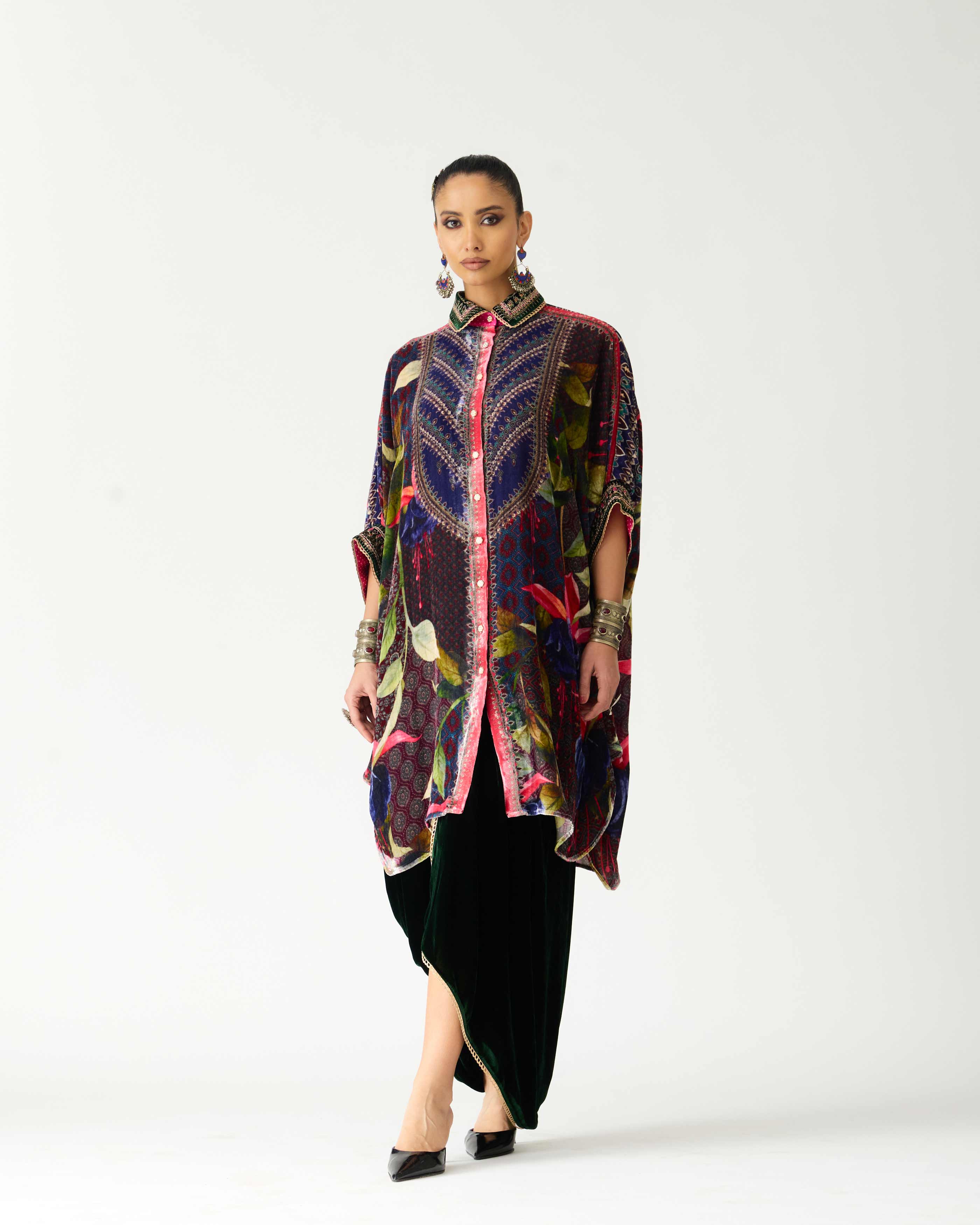 Zubaida : Kamara/Leila - Fuchsia/Emerald