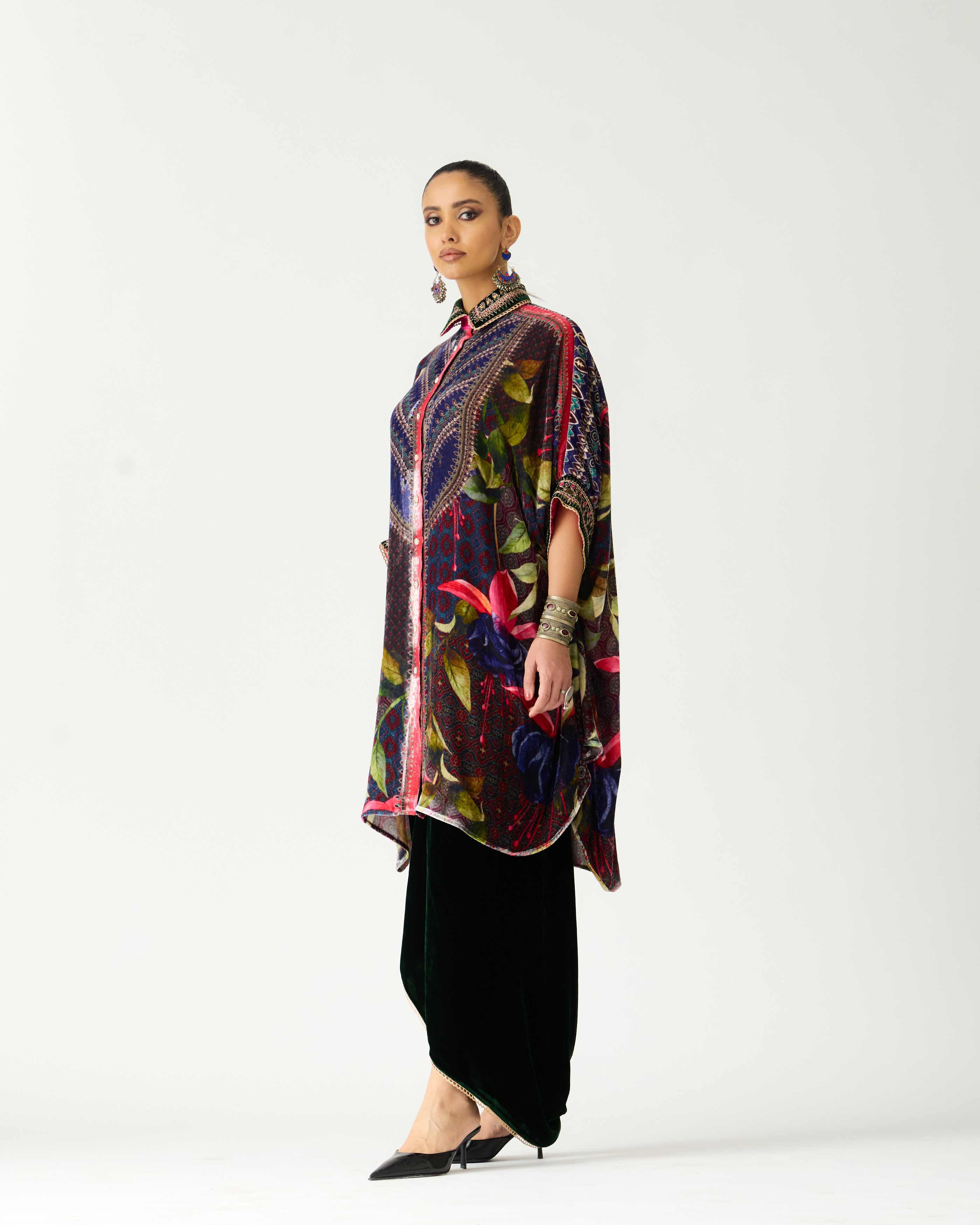 Zubaida : Kamara/Leila - Fuchsia/Emerald