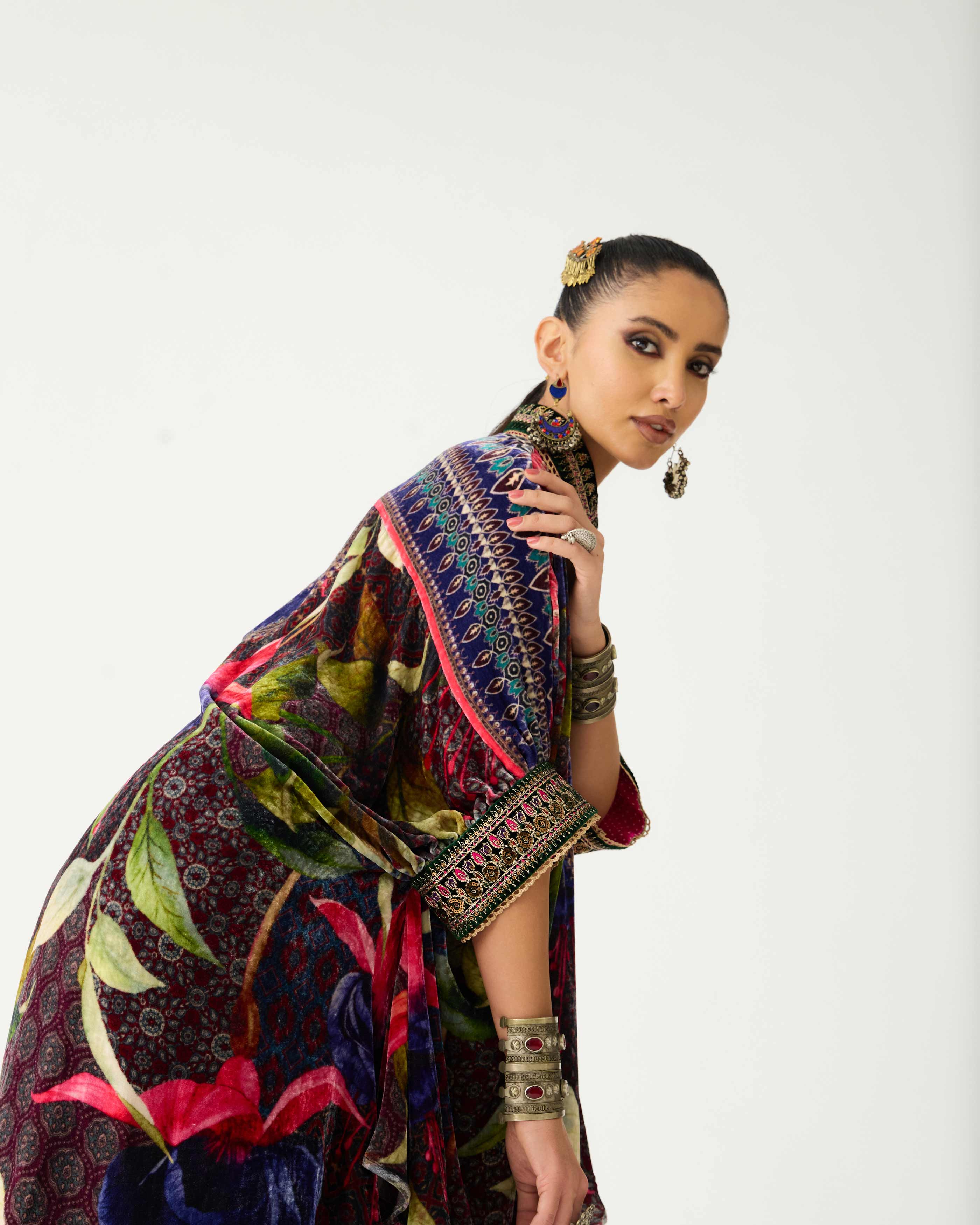 Zubaida : Kamara/Leila - Fuchsia/Emerald