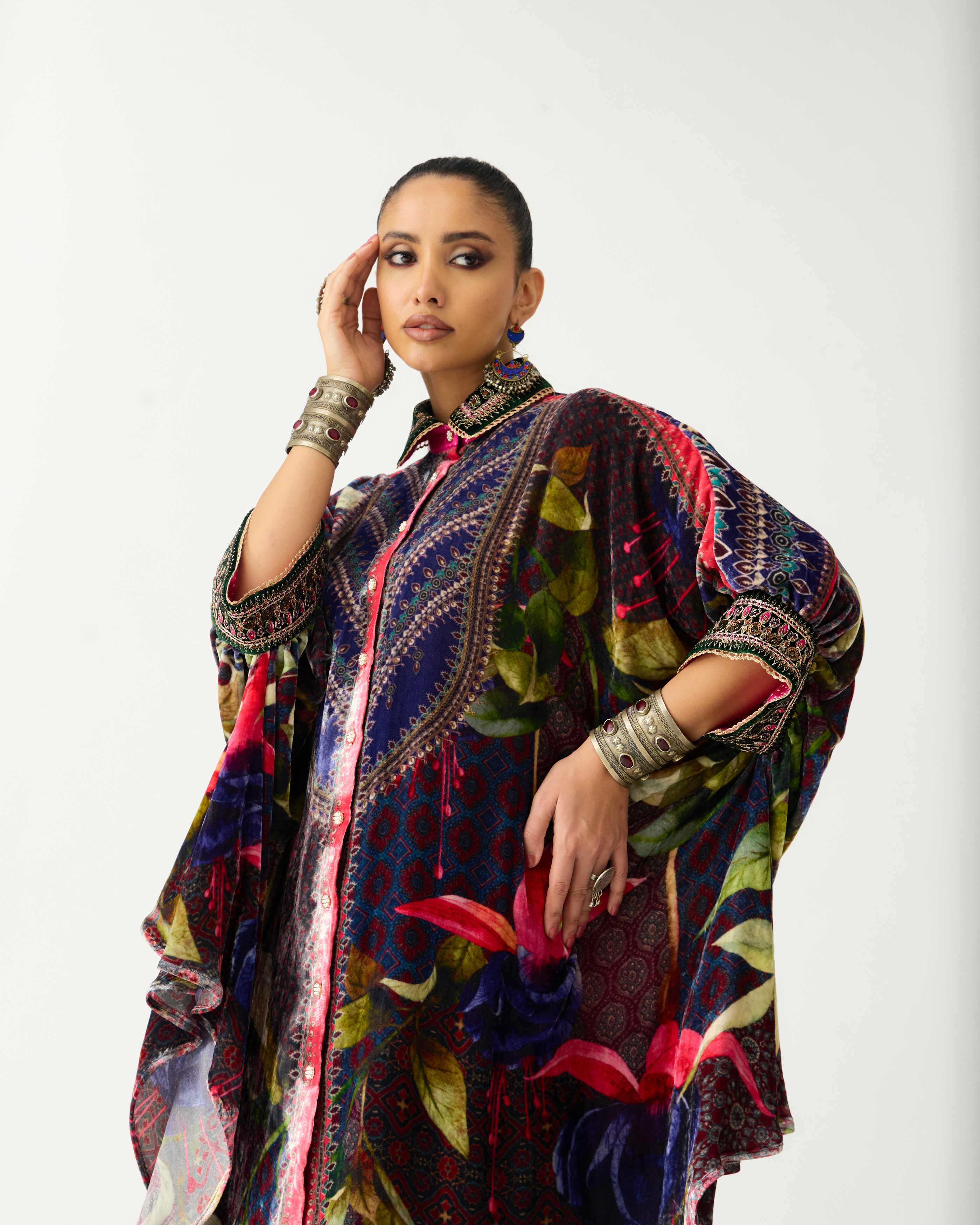 Zubaida : Kamara/Leila - Fuchsia/Emerald