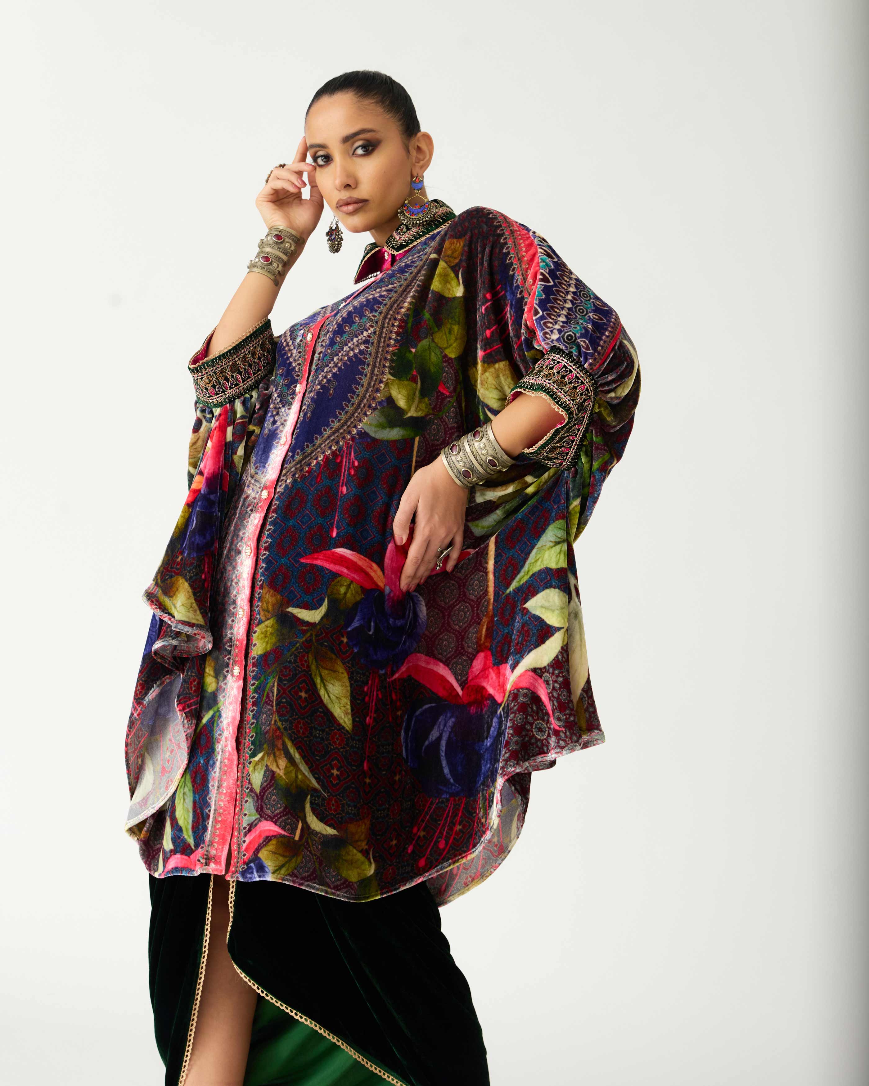 Zubaida : Kamara/Leila - Fuchsia/Emerald