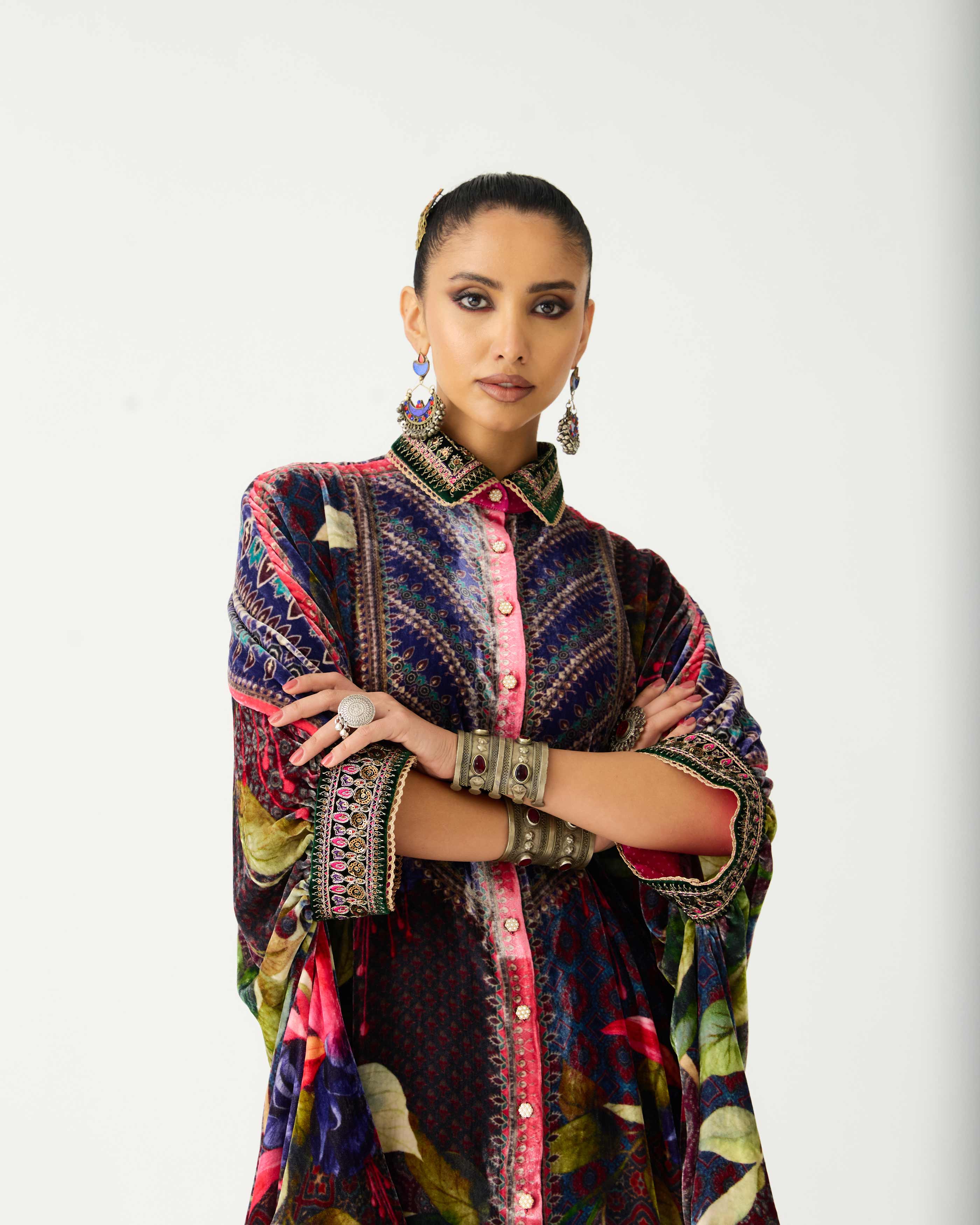 Zubaida : Kamara/Leila - Fuchsia/Emerald
