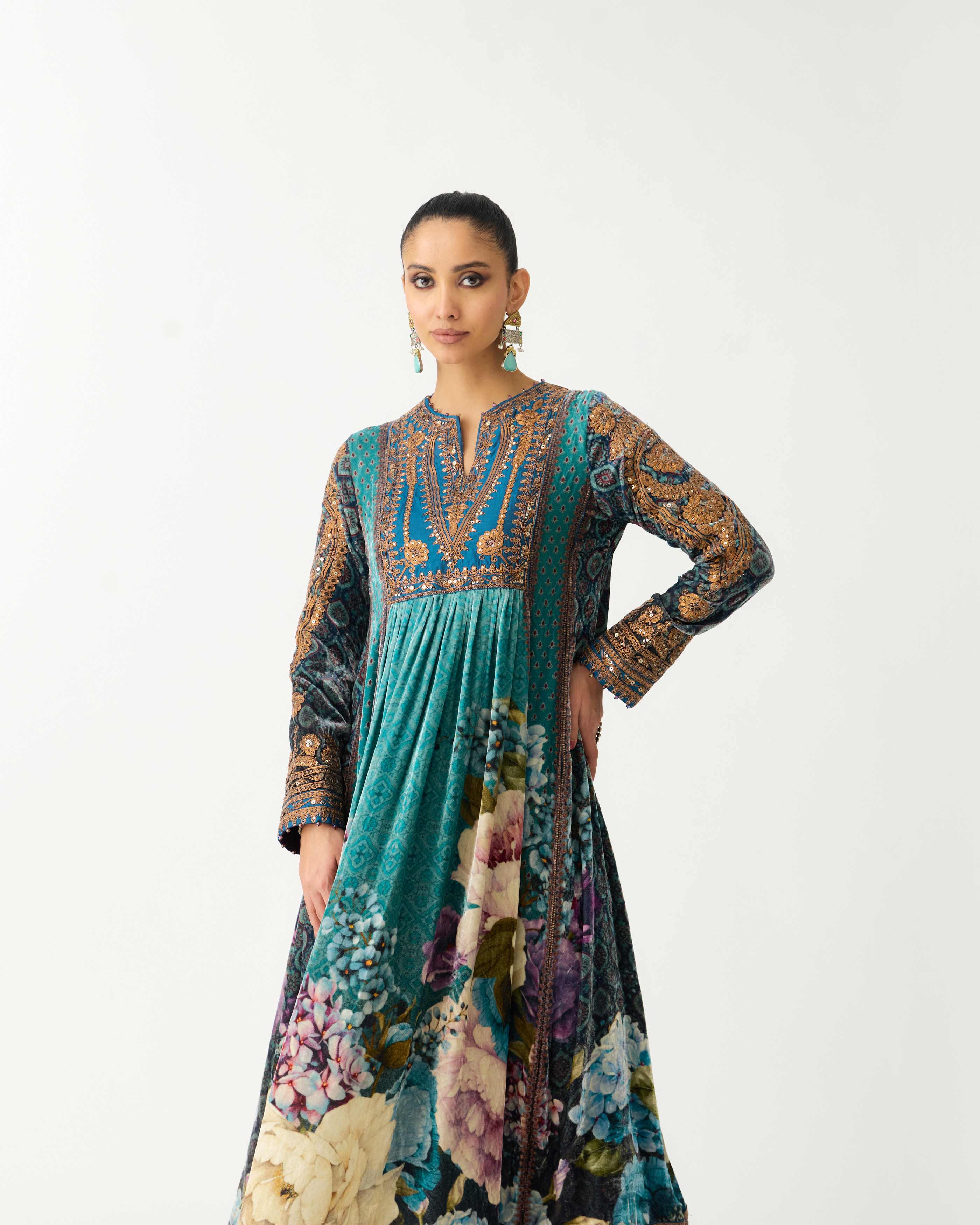 Zubaida : Anisha - Teal