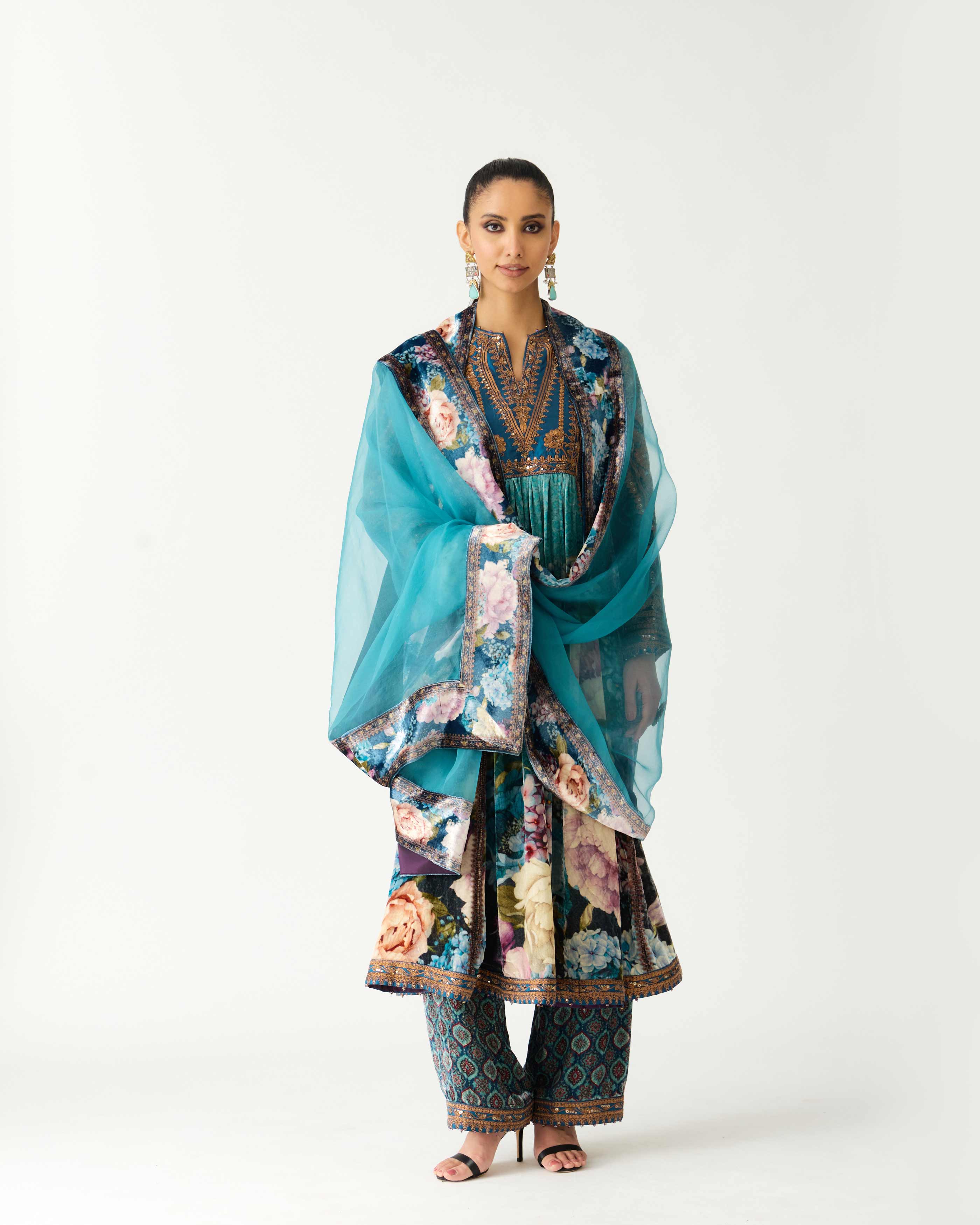 Zubaida : Anisha - Teal