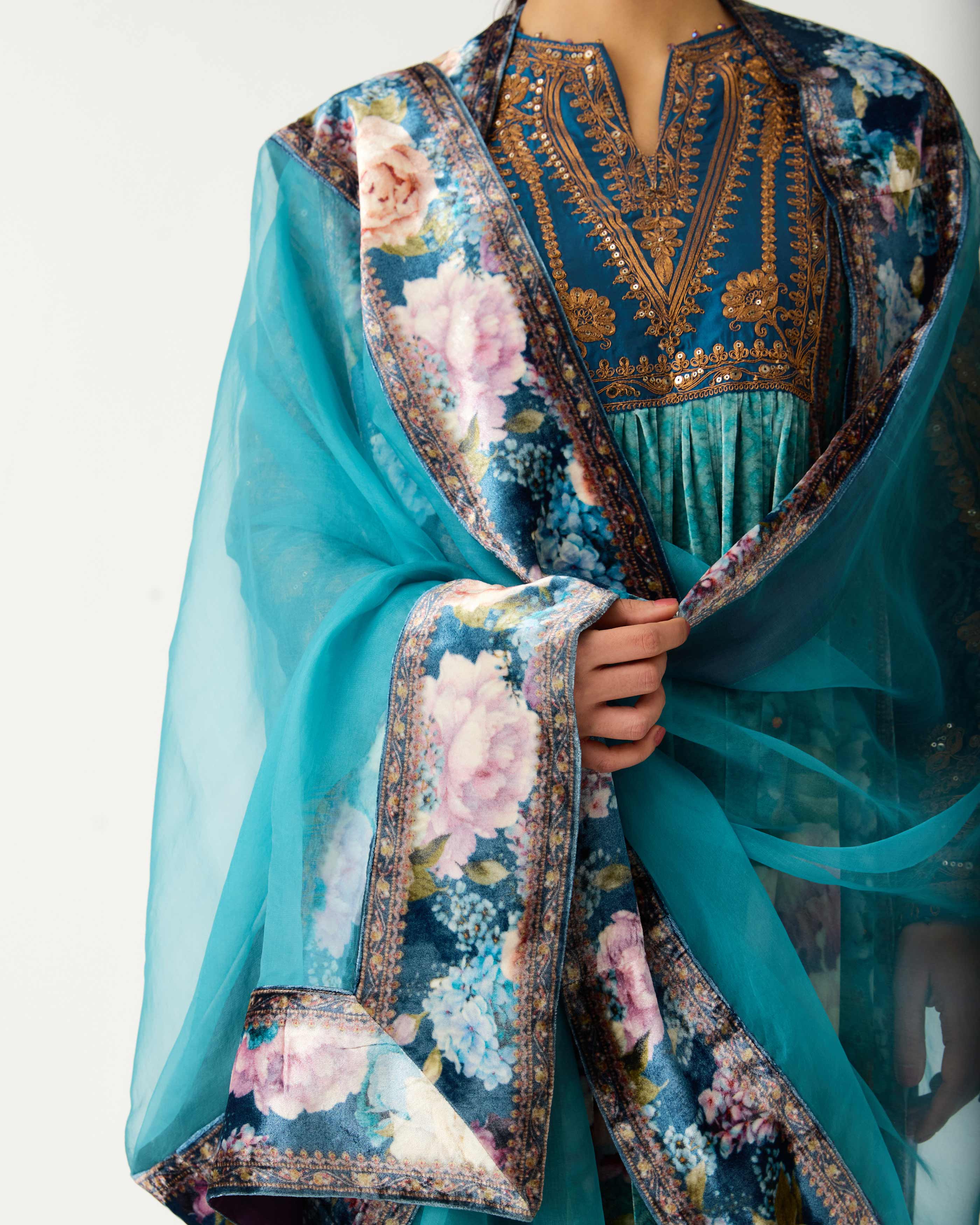 Zubaida : Anisha - Teal
